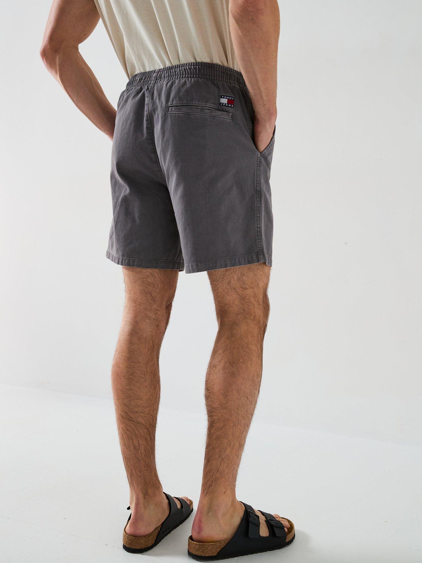 tommy-jeans-loose-elasticated-waist-beach-shorts-blackstillFront