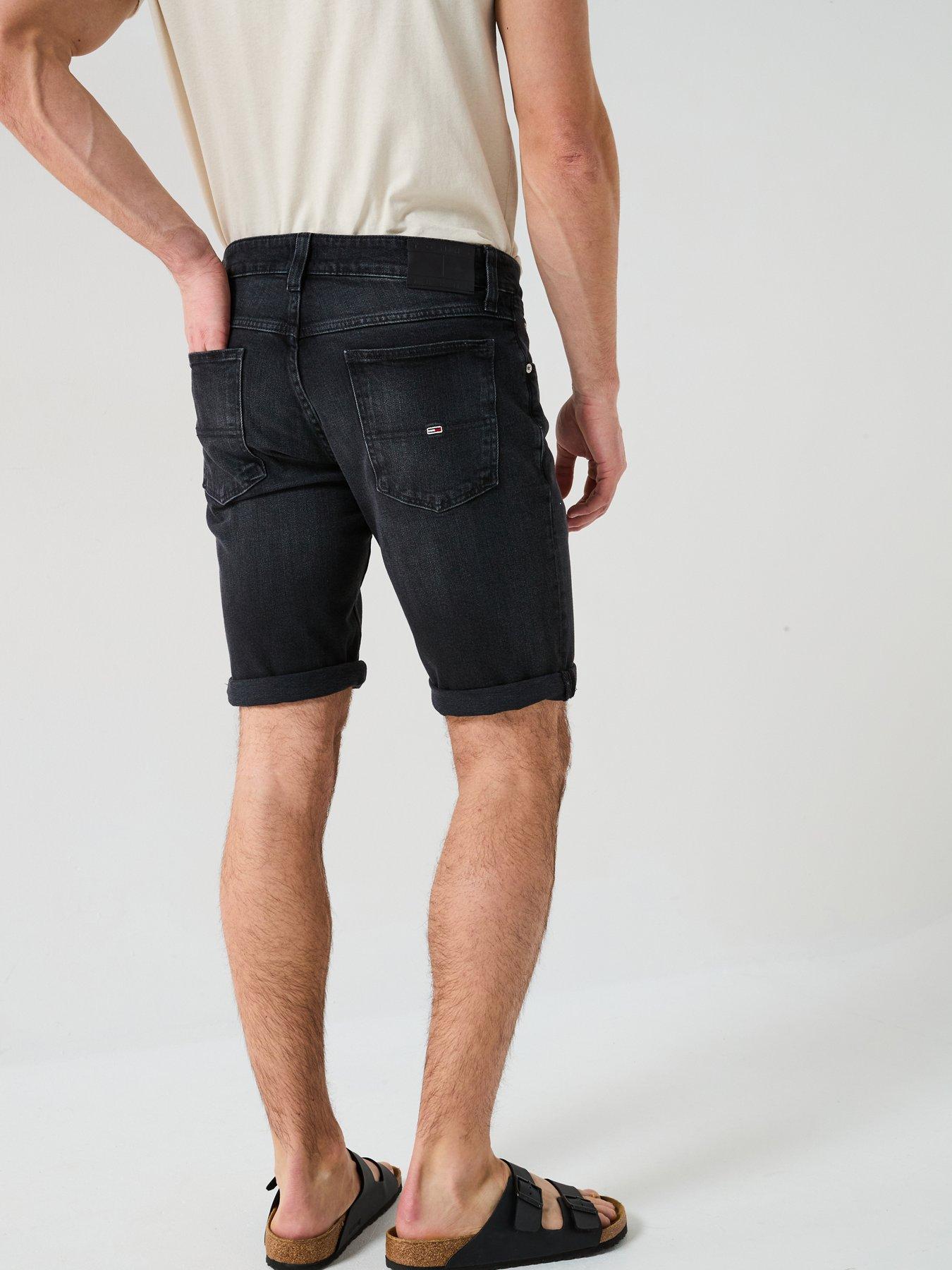 Image 2 of 6 of Tommy Jeans Ronnie Denim Shorts - Black