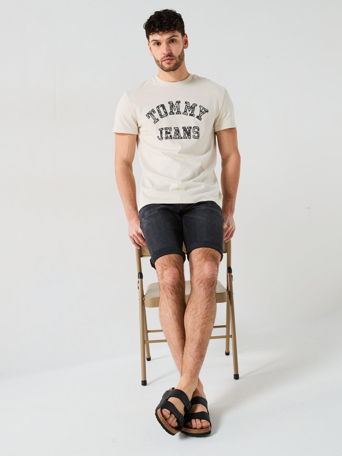 Image 6 of 6 of Tommy Jeans Ronnie Denim Shorts - Black