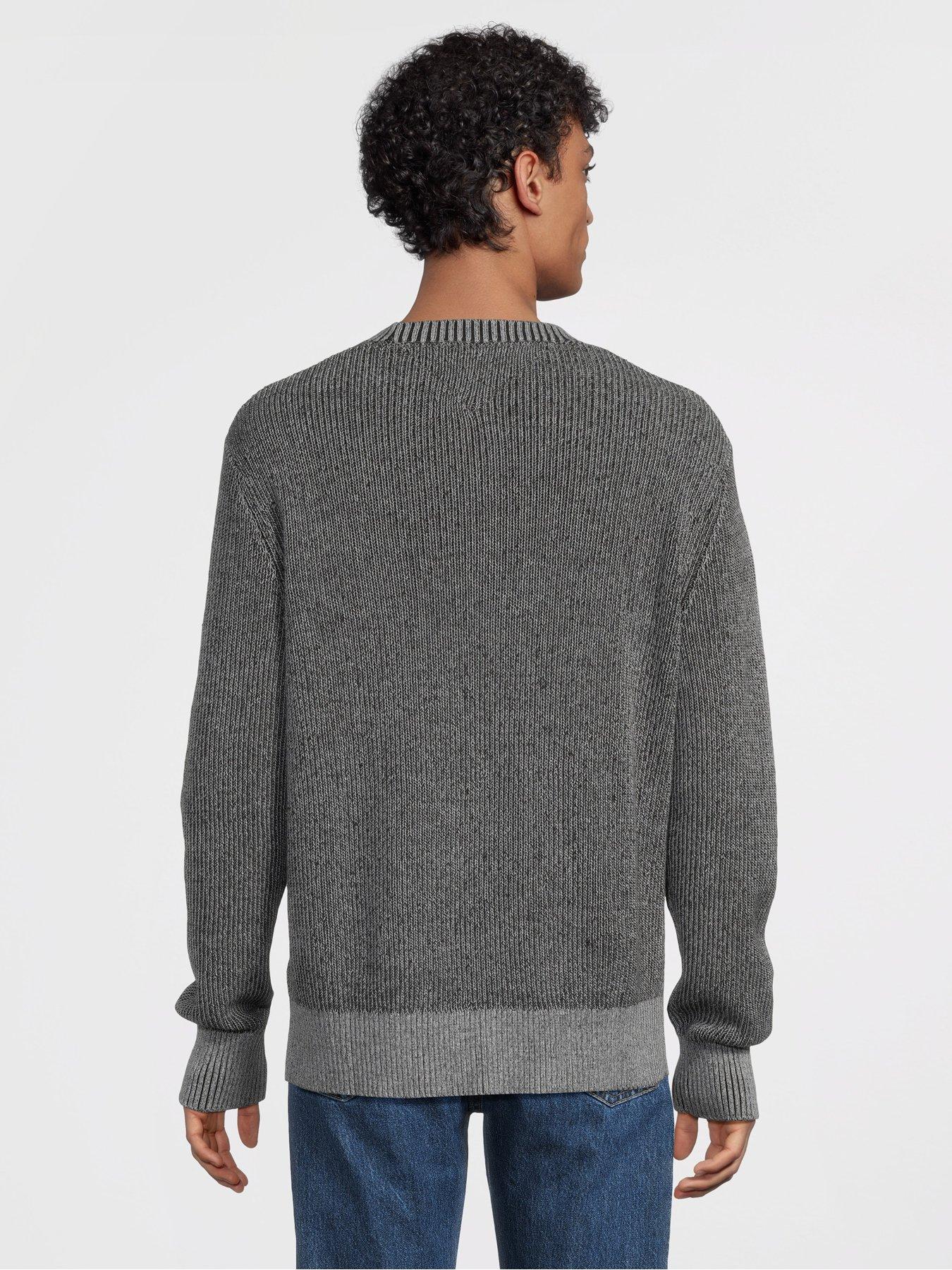 Image 2 of 5 of Tommy Jeans Regular Badge Knitted Jumper - Black