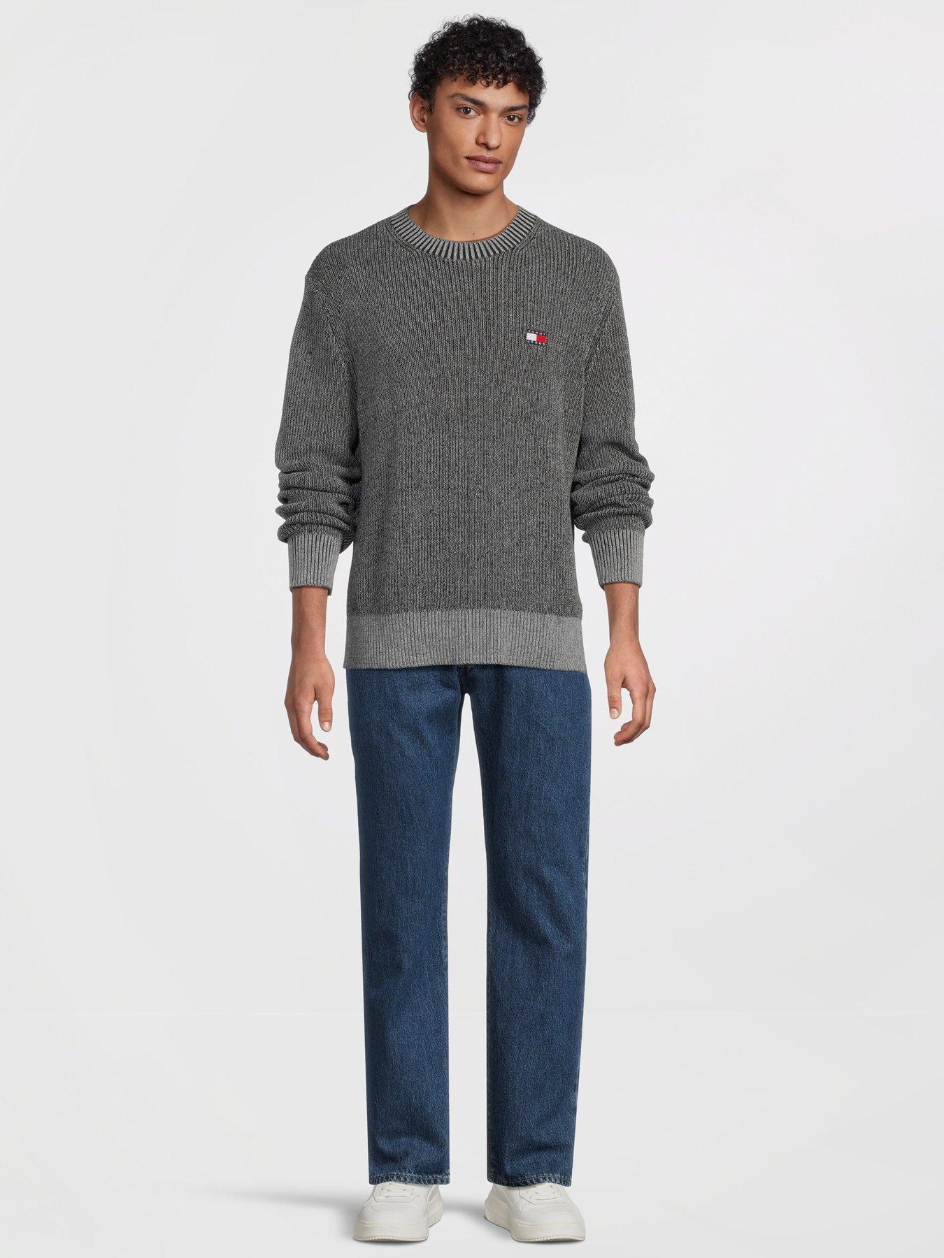 Image 3 of 5 of Tommy Jeans Regular Badge Knitted Jumper - Black