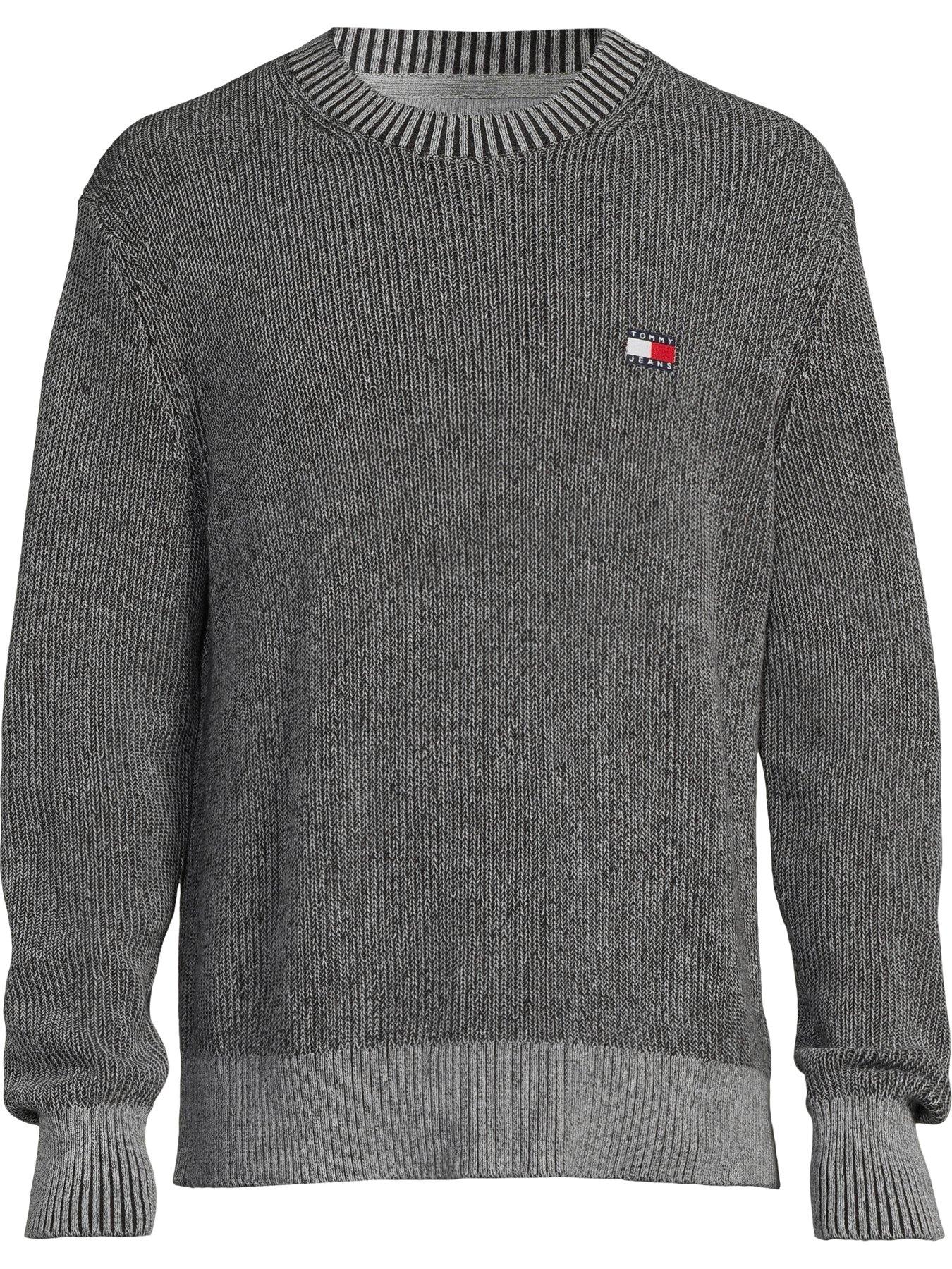 Image 5 of 5 of Tommy Jeans Regular Badge Knitted Jumper - Black