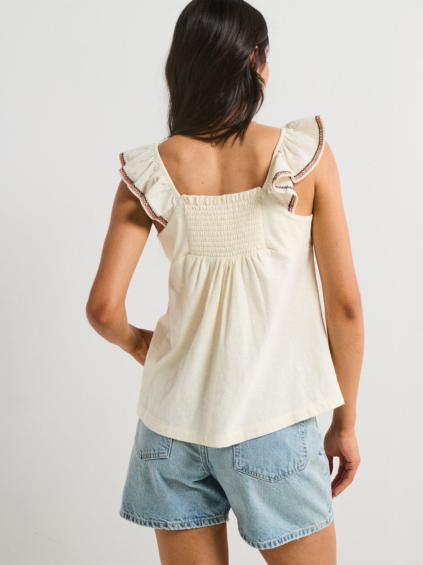 v-by-very-frill-sleeve-embroidered-top-creamstillFront
