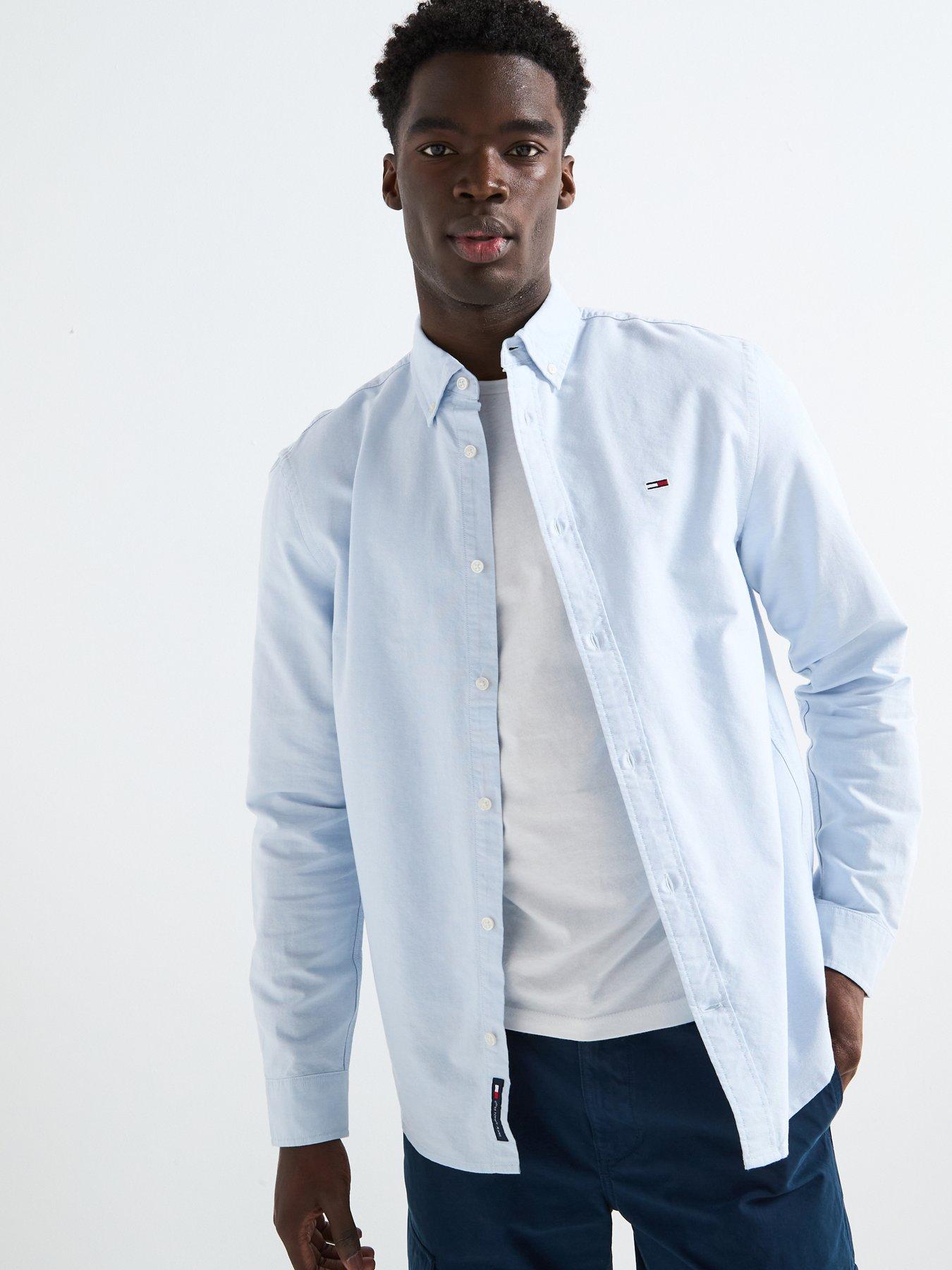 Tommy Jeans Regular Oxford Shirt - Light Blue