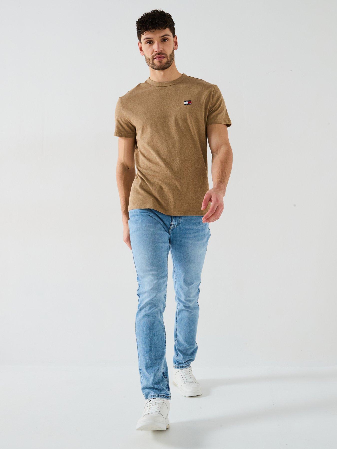 Image 3 of 5 of Tommy Jeans Scanton Slim Fit Stretch Jeans - Light Wash