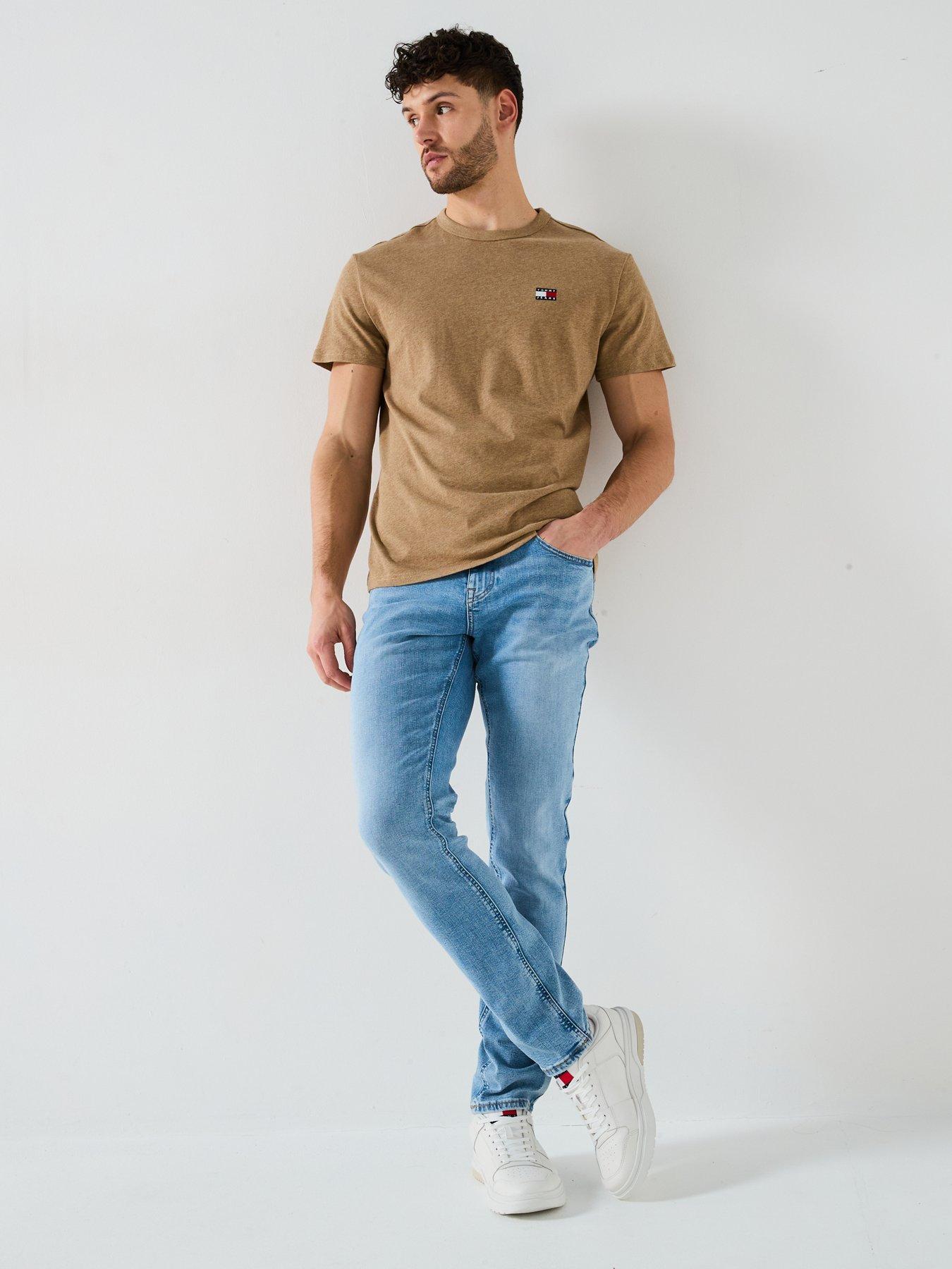 Image 5 of 5 of Tommy Jeans Scanton Slim Fit Stretch Jeans - Light Wash