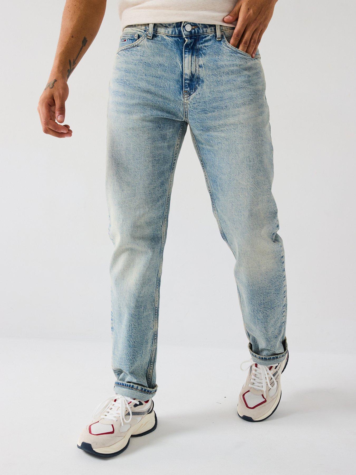 Image of Tommy Jeans Ryan Straight Fit Stretch Jeans - Blue
