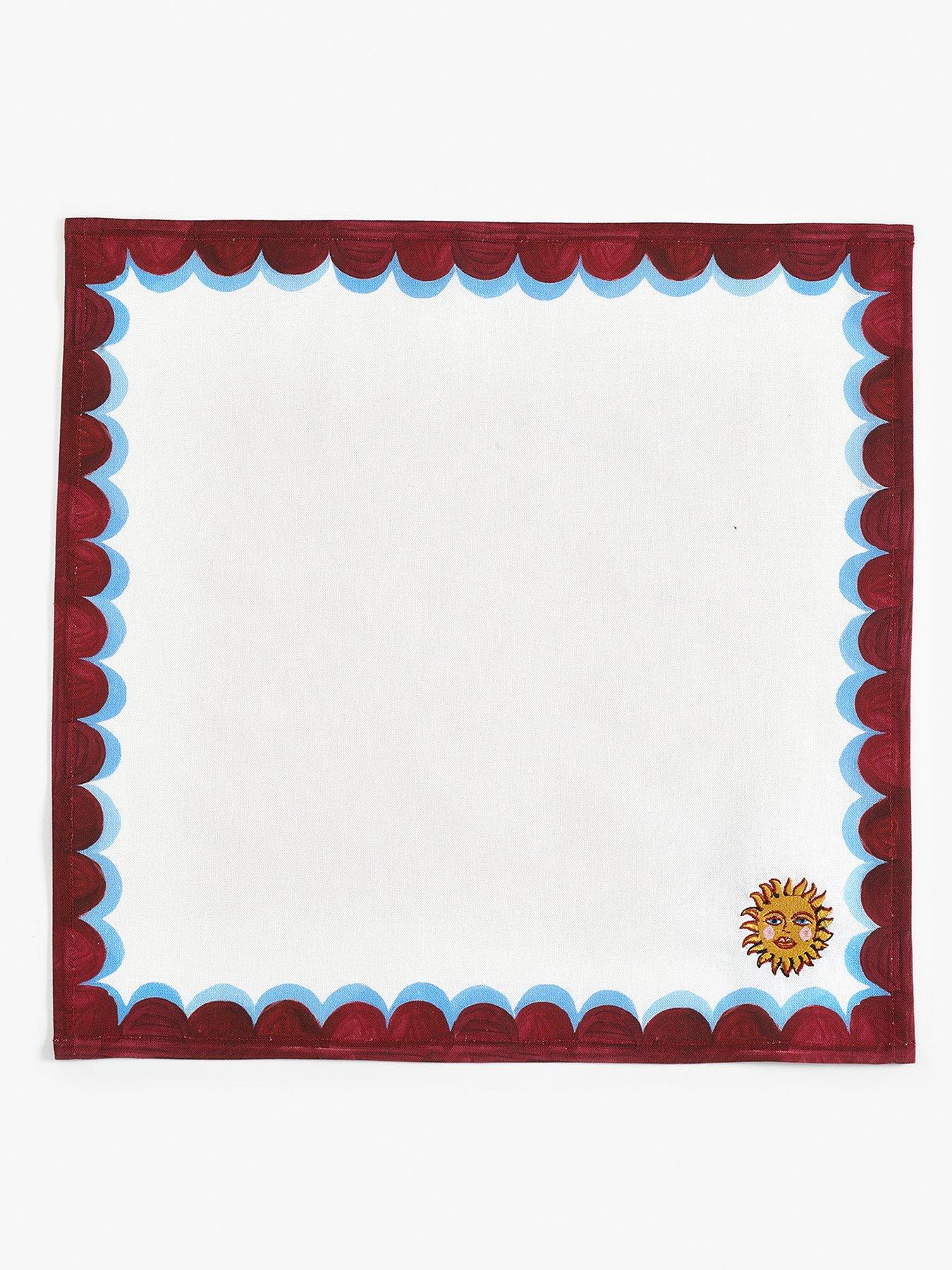 Image 5 of 6 of Eleanor Bowmer Electric Coast Set Of 4 Icon Napkins