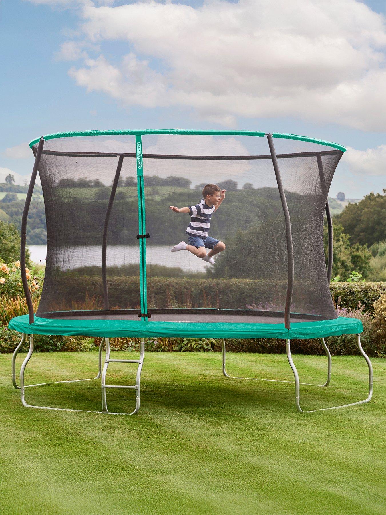 Image 1 of 5 of Sportspower 12ft Trampoline with Easi-Store Folding Enclosure & Ladder