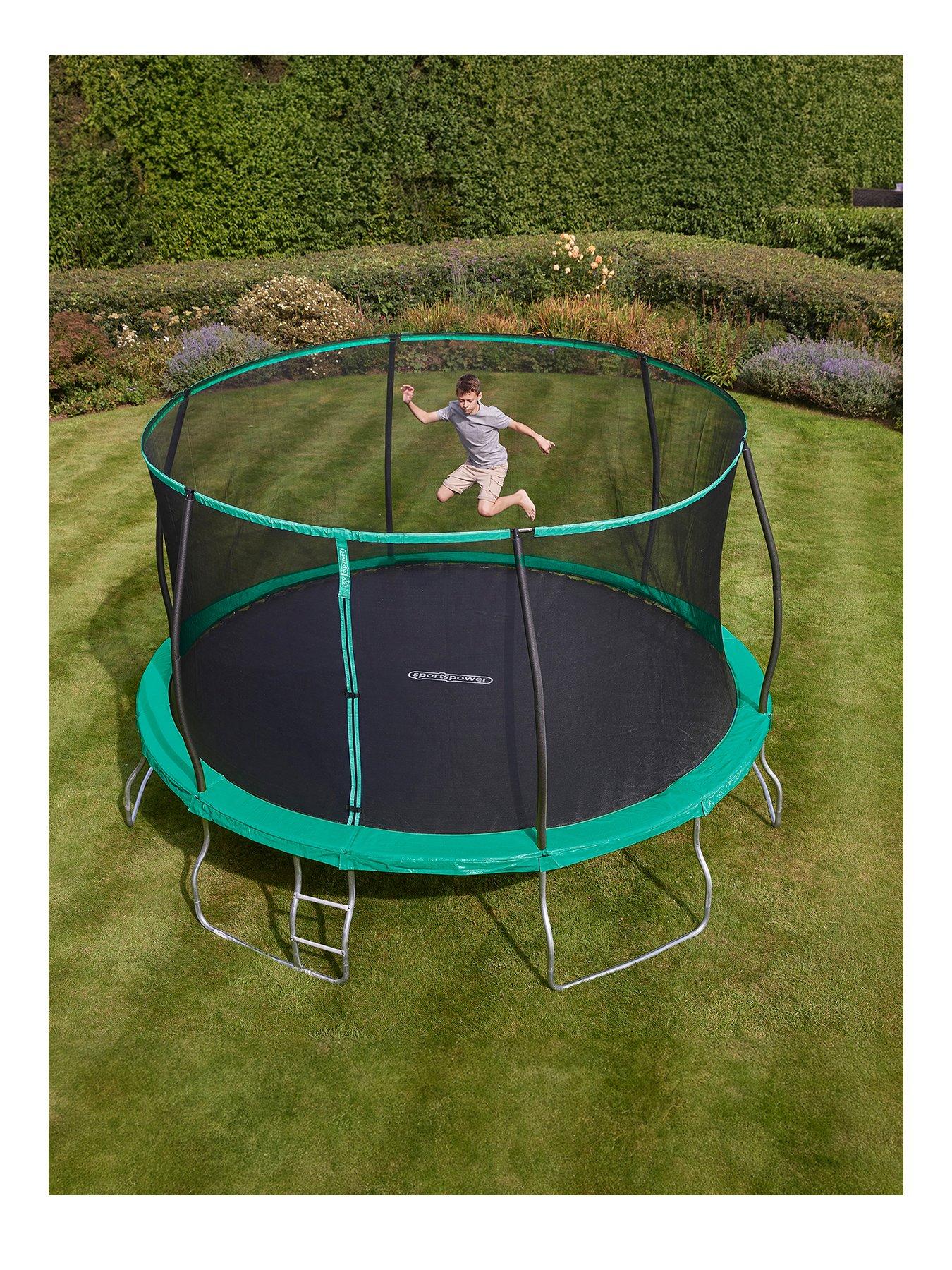 sportspower-14ft-trampoline-with-easi-store-folding-enclosure-ladder