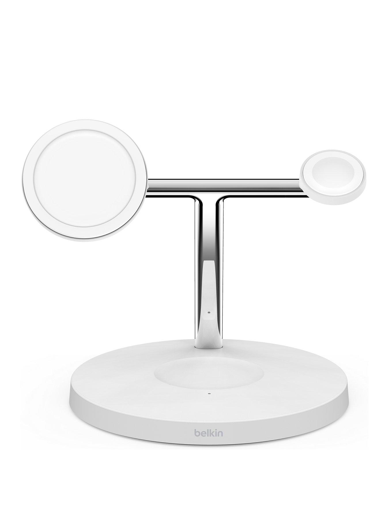 Image 2 of 7 of Belkin 3-IN-1 WIRELESS CHARGING STAND WITH MAGSAFE White