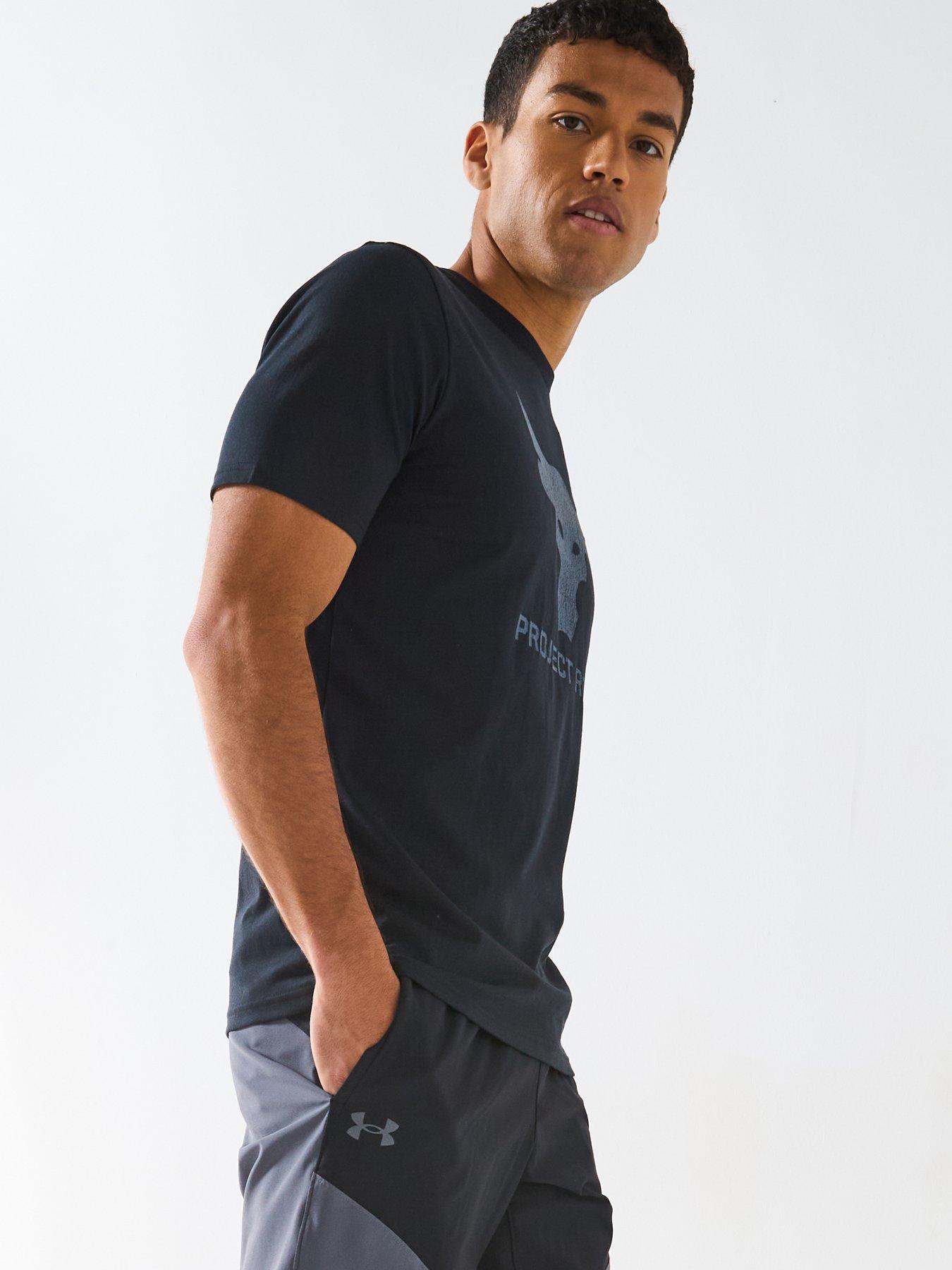 Image 5 of 6 of UNDER ARMOUR Men's Training Project Rock Brahma Bull T-Shirt - Black