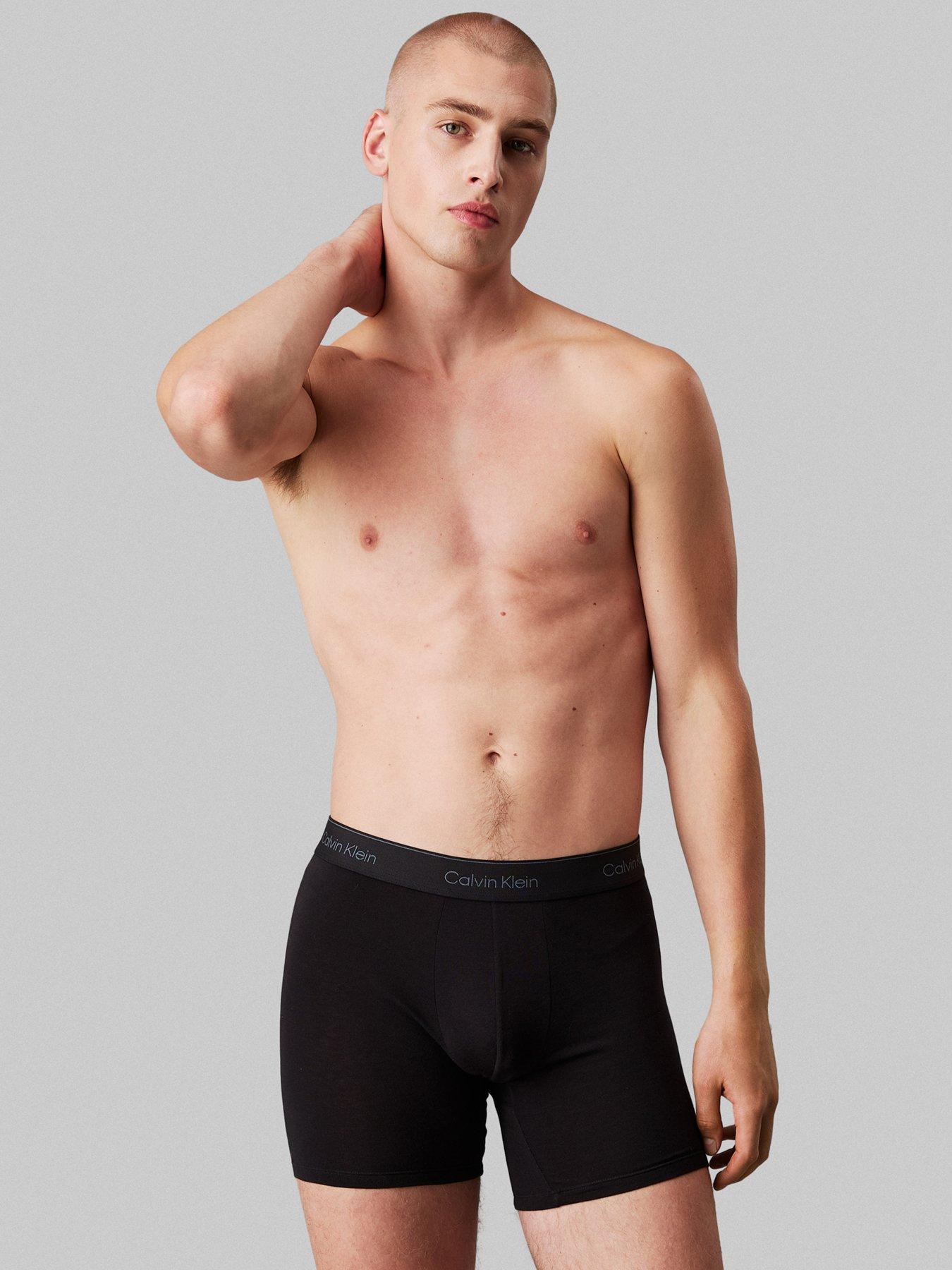 Image 4 of 4 of Calvin Klein ICON Cotton Stretch 3 Pack Boxer Briefs - Assorted
