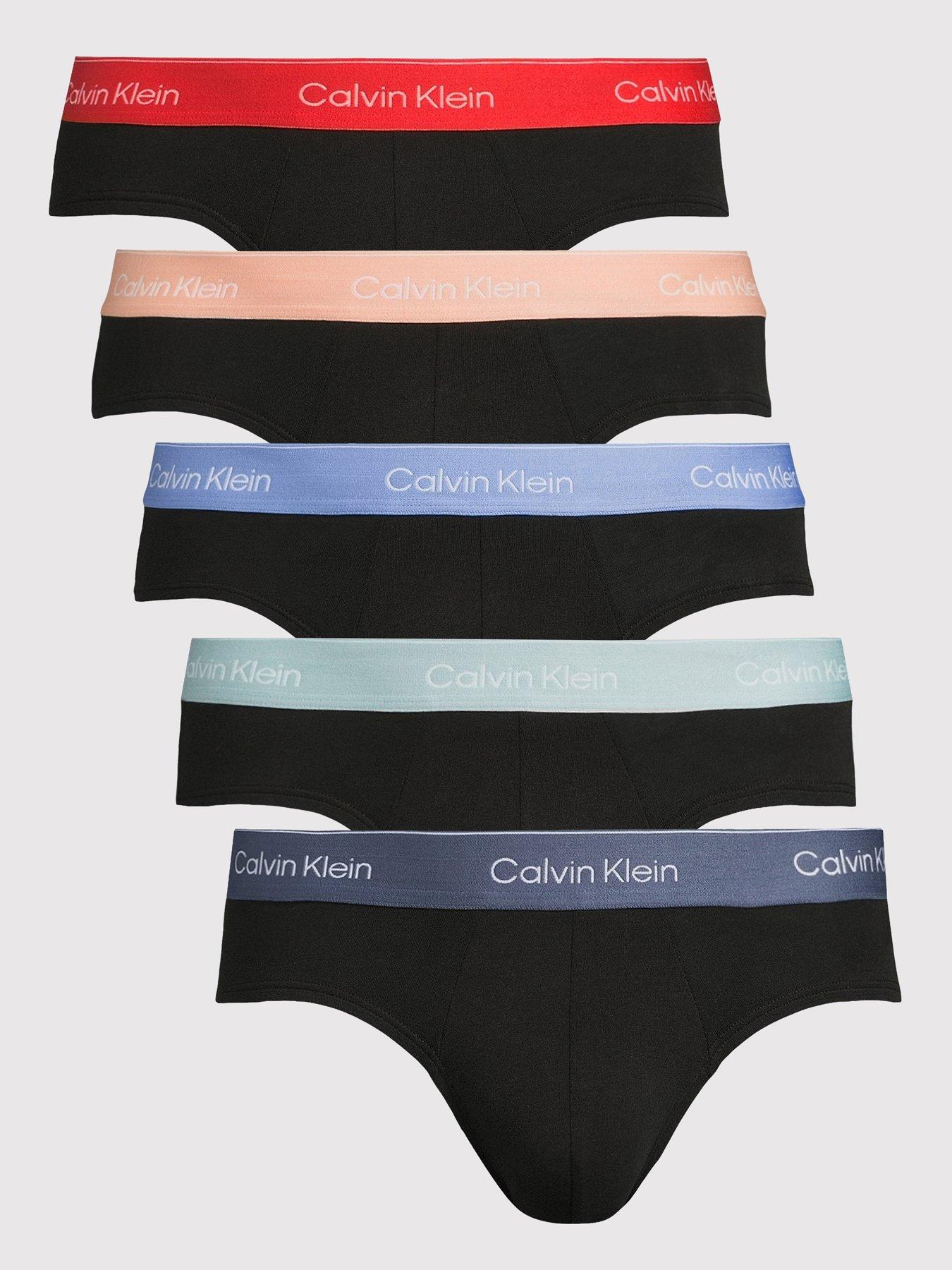 Image of Calvin Klein 5 Pack Hip Briefs - Black