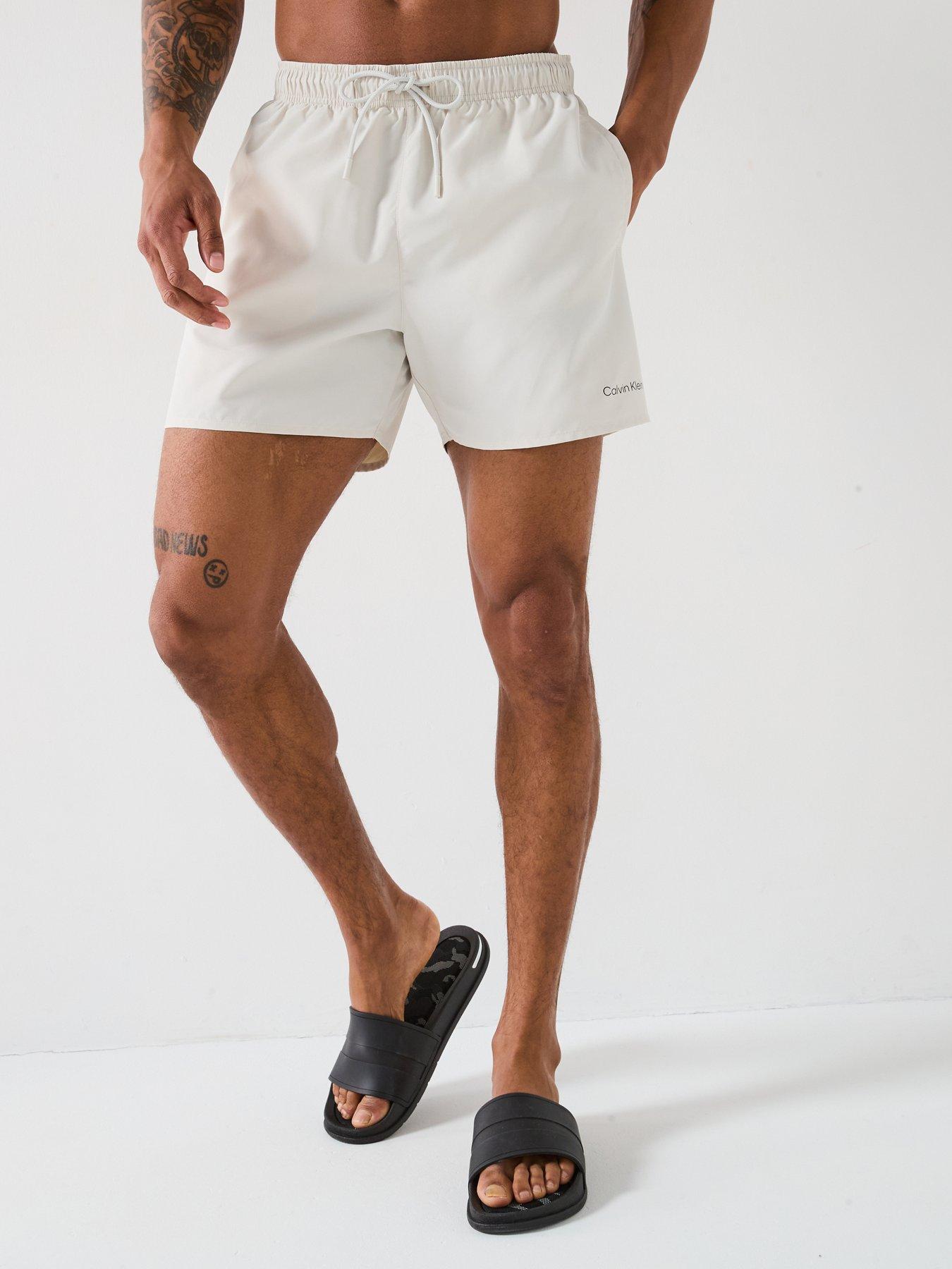 Image 2 of 6 of Calvin Klein Calvin Klein Small Logo Black/white 2 Pack Swimshorts - Black