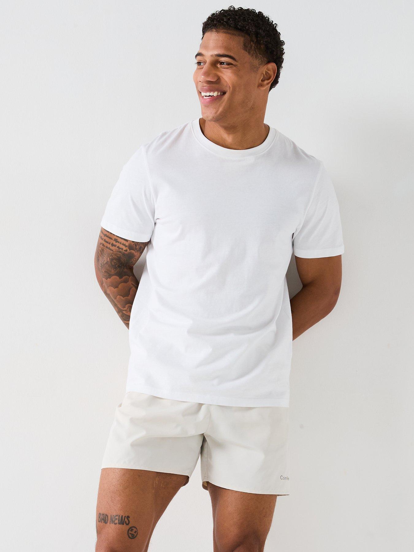 Image 5 of 6 of Calvin Klein Calvin Klein Small Logo Black/white 2 Pack Swimshorts - Black