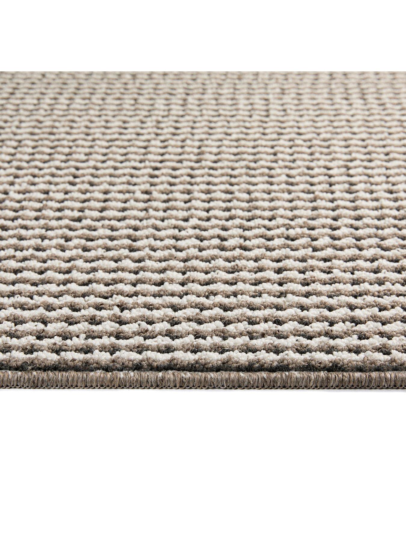 Image 3 of 4 of The Very Collection Twist Stripe, Stain Resistant, Anti Slip Runner - Beige