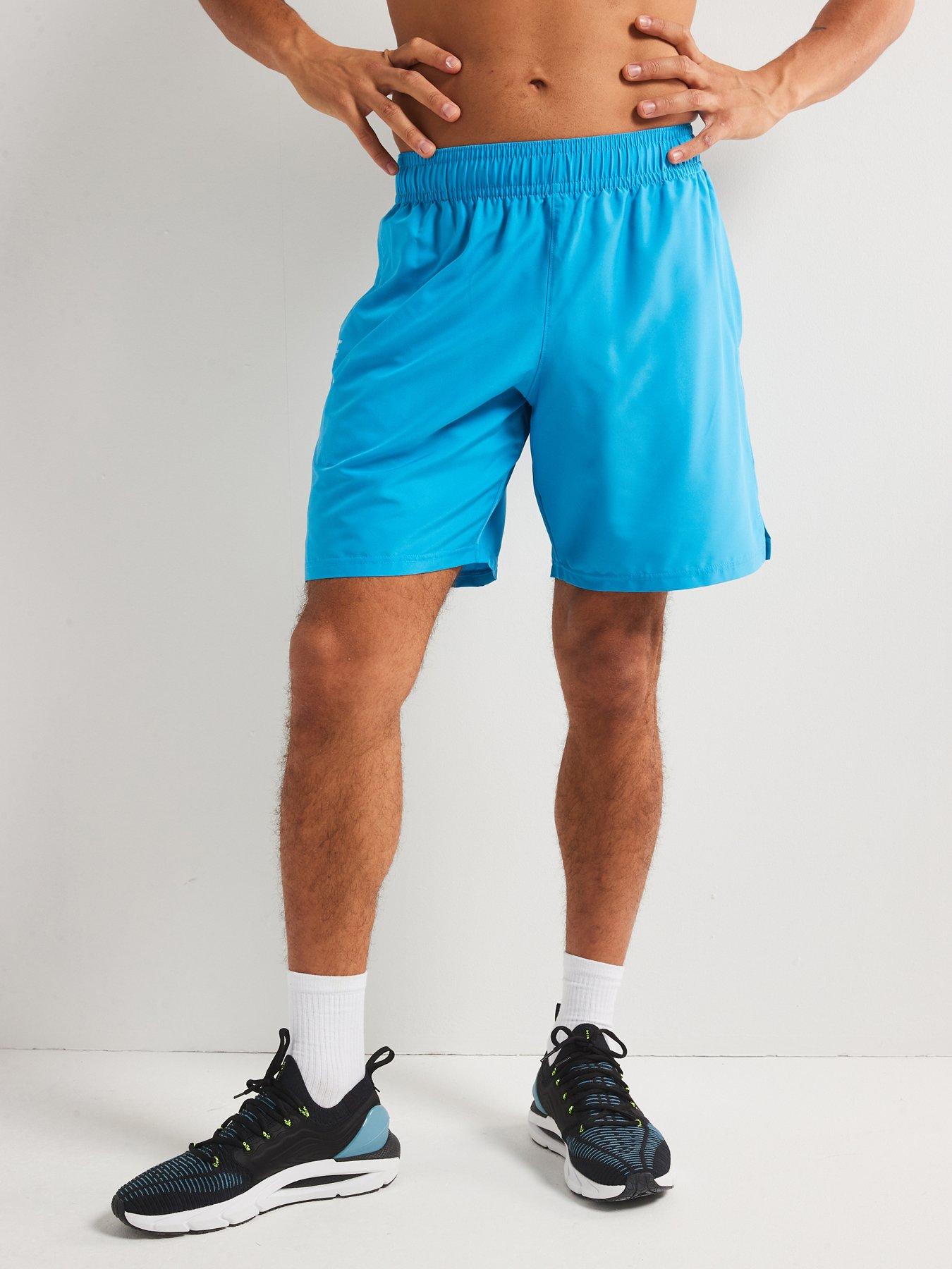 Image 1 of 6 of UNDER ARMOUR Mens Training Tech Woven Wordmark Shorts - Blue