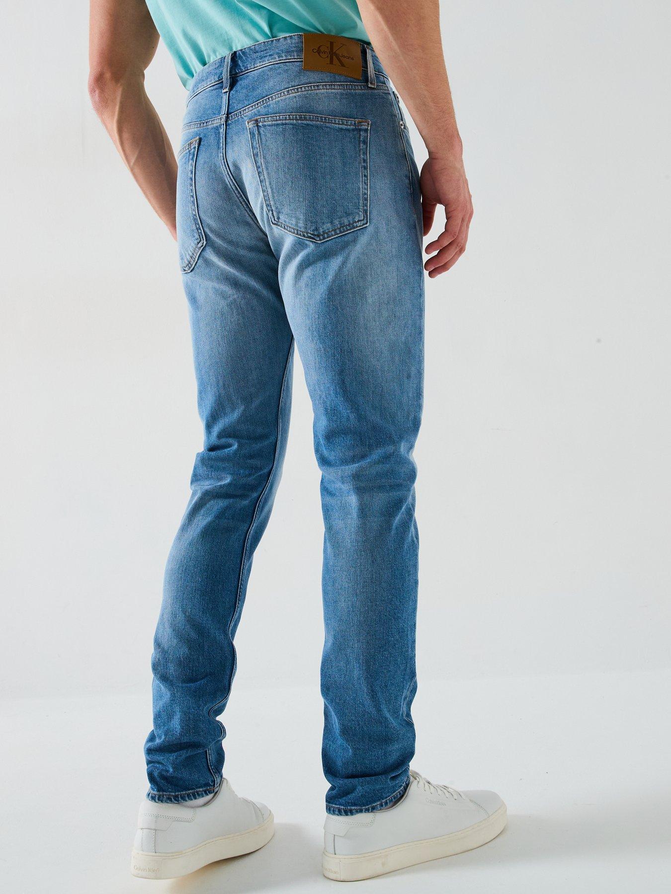 Image 2 of 5 of Calvin Klein Jeans Slim Tapered Jeans - Blue