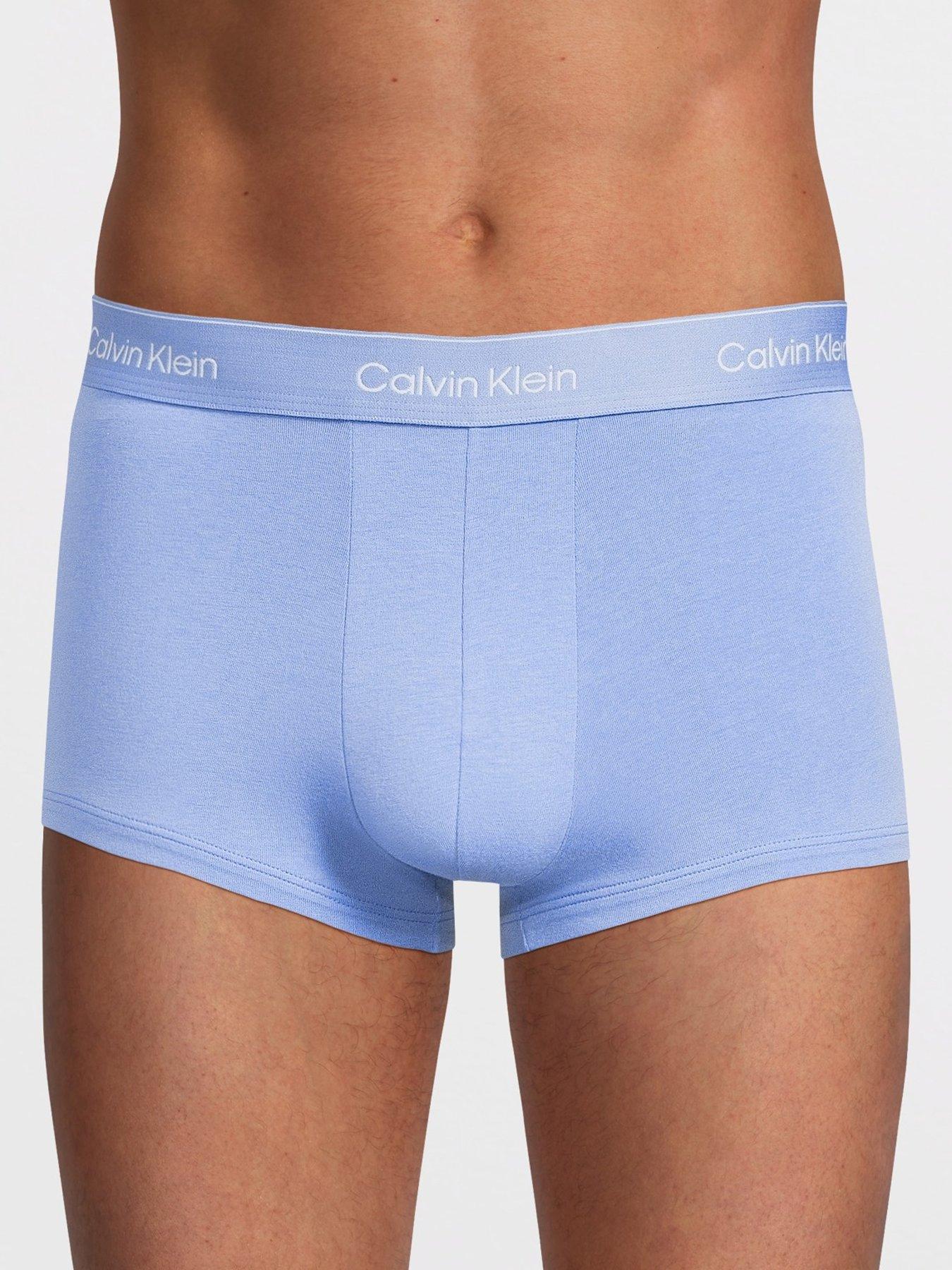 Image 2 of 3 of Calvin Klein Icon Cotton Stretch 3 Pack Low Rise Trunks - Assorted