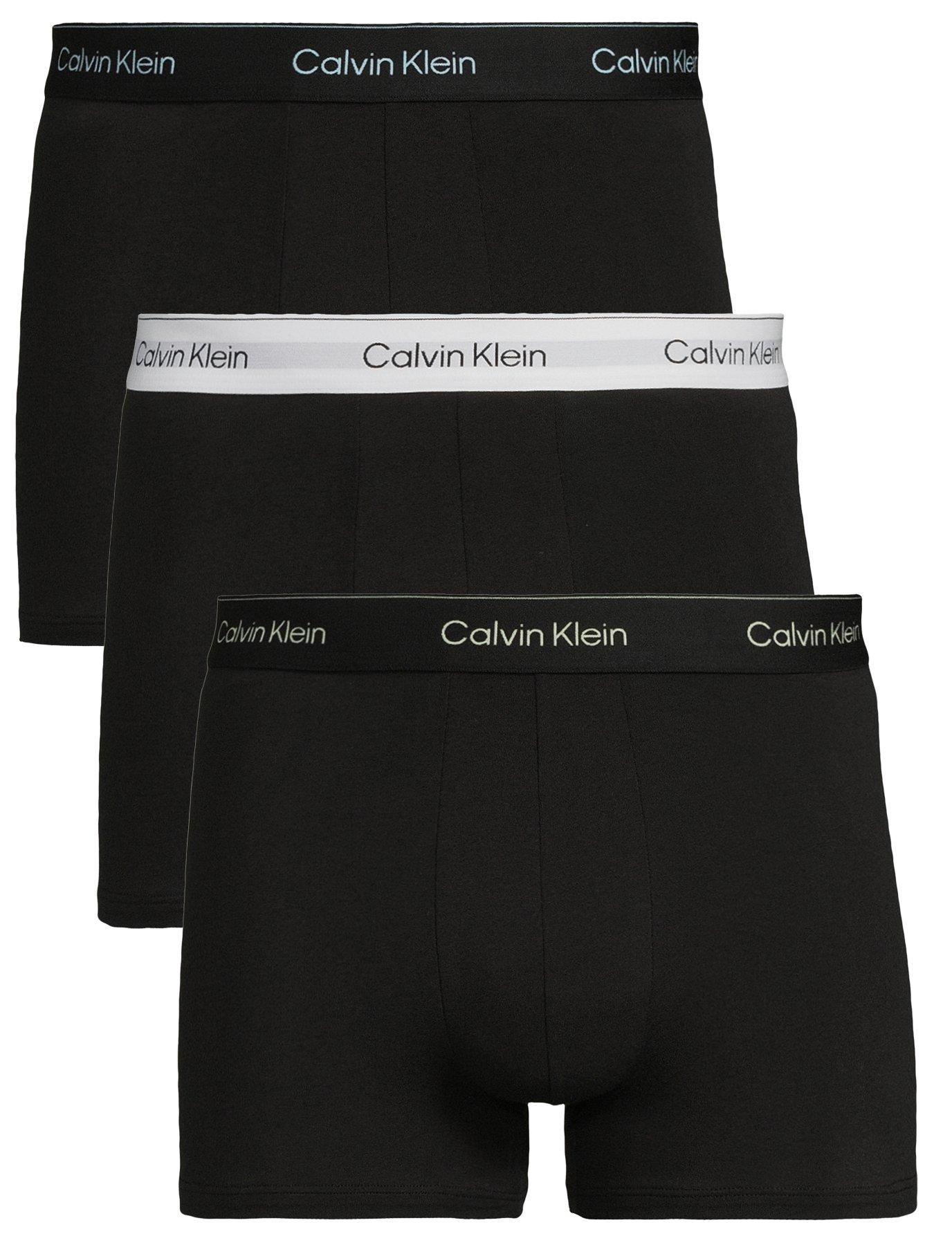 undefined ICON Cotton Stretch 3 Pack Contour Trunks - Black