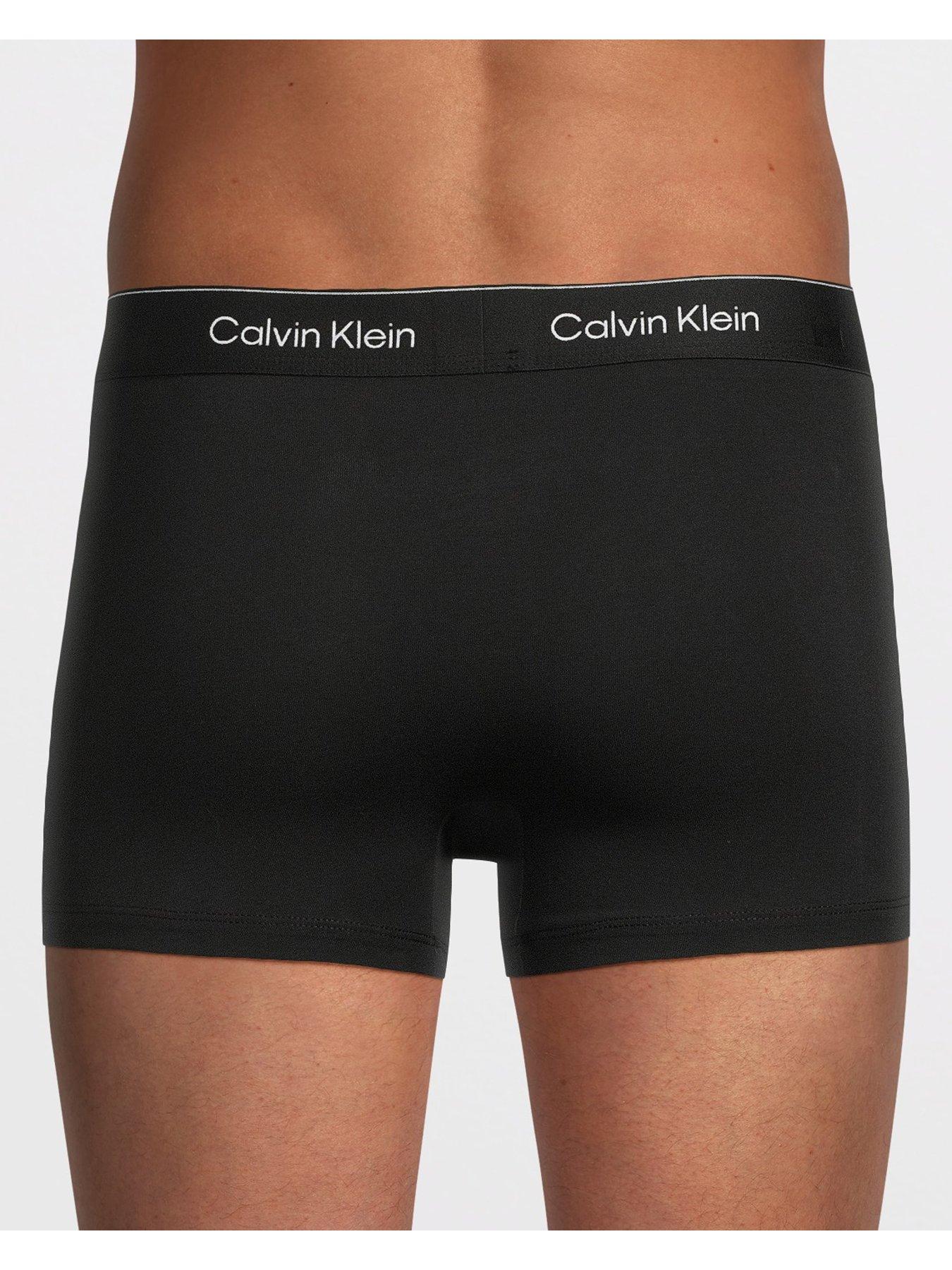 Image 3 of 3 of Calvin Klein ICON Cotton Stretch 5 Pack Contour Trunks - Brown