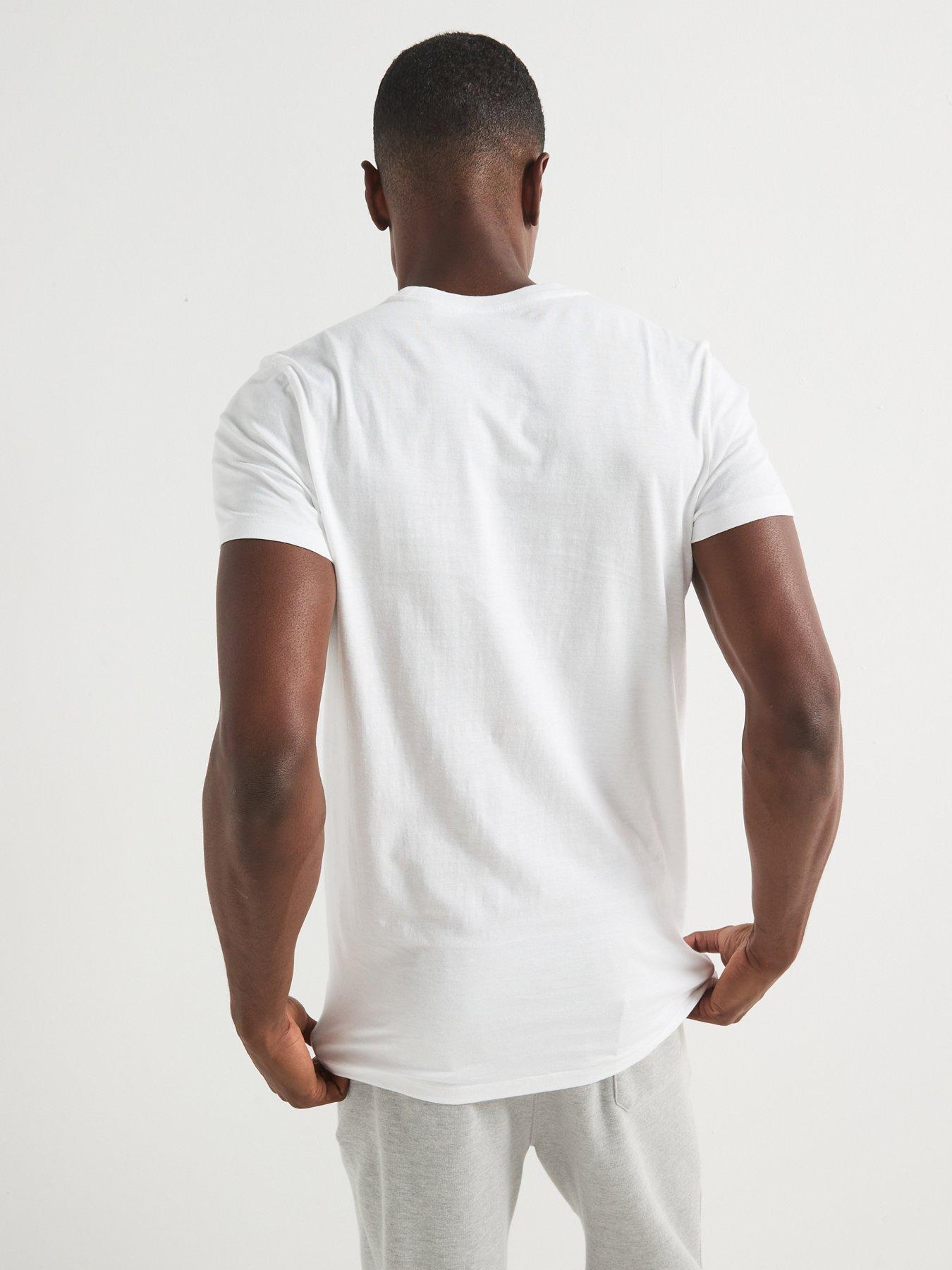Image 3 of 7 of Calvin Klein Calvin Klein Loungewear 3 Pack T-Shirts - White