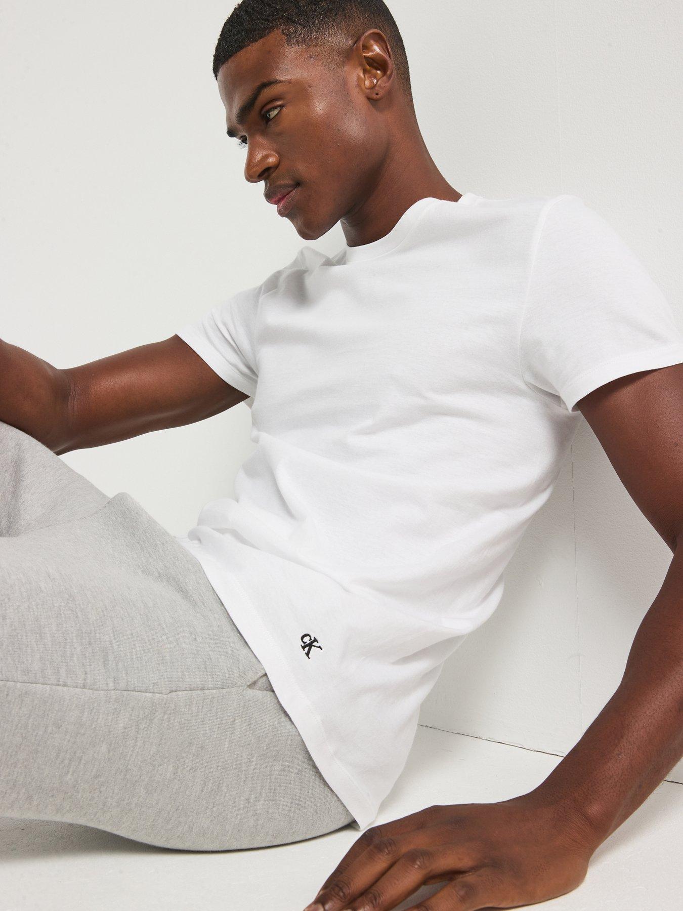 Image 5 of 7 of Calvin Klein Calvin Klein Loungewear 3 Pack T-Shirts - White