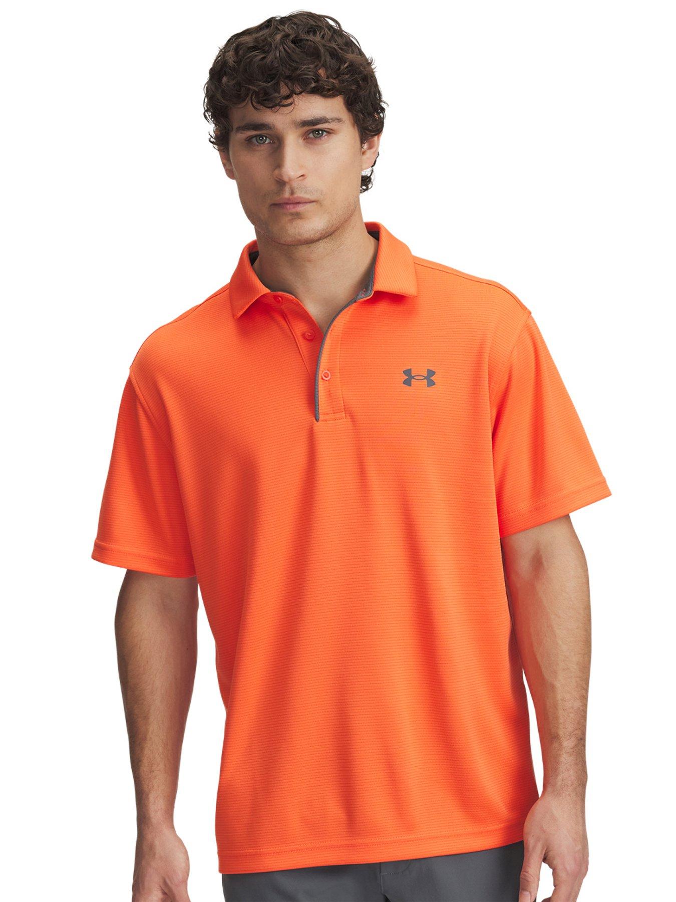 Image 1 of 2 of UNDER ARMOUR Mens Golf Tech Polo - Red