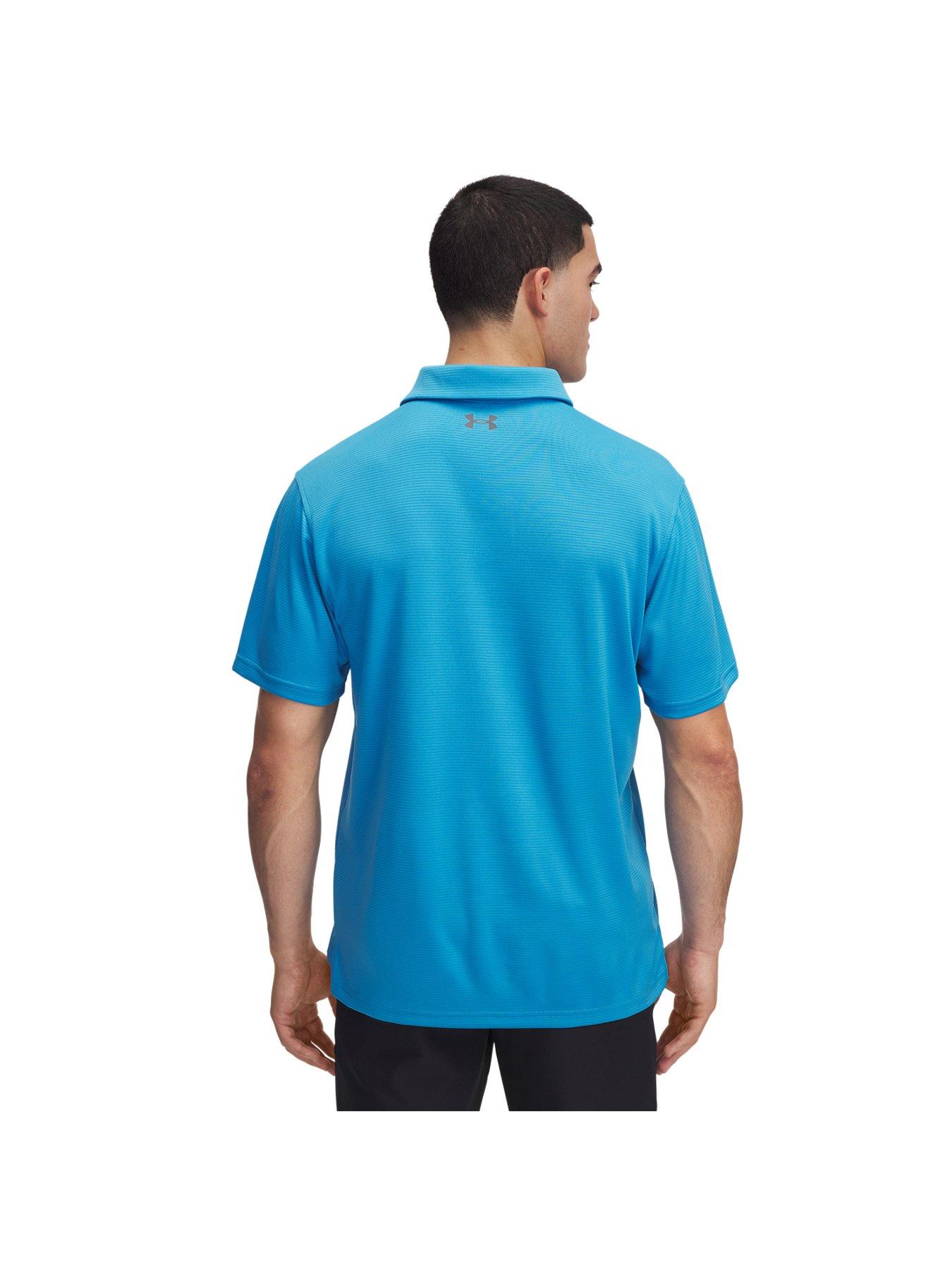 Image 2 of 2 of UNDER ARMOUR Mens Golf Tech Polo - Blue