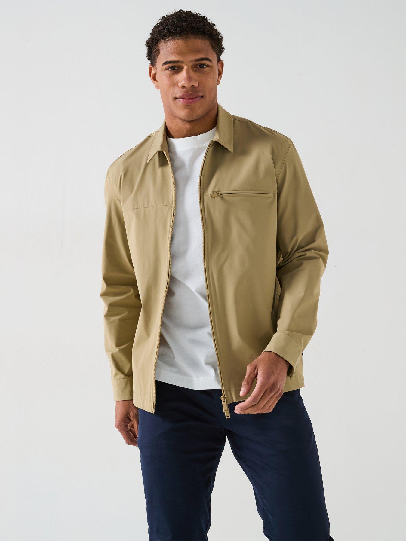 undefined Calvin Klein Nylon Stretch Technical Overshirt - Natural