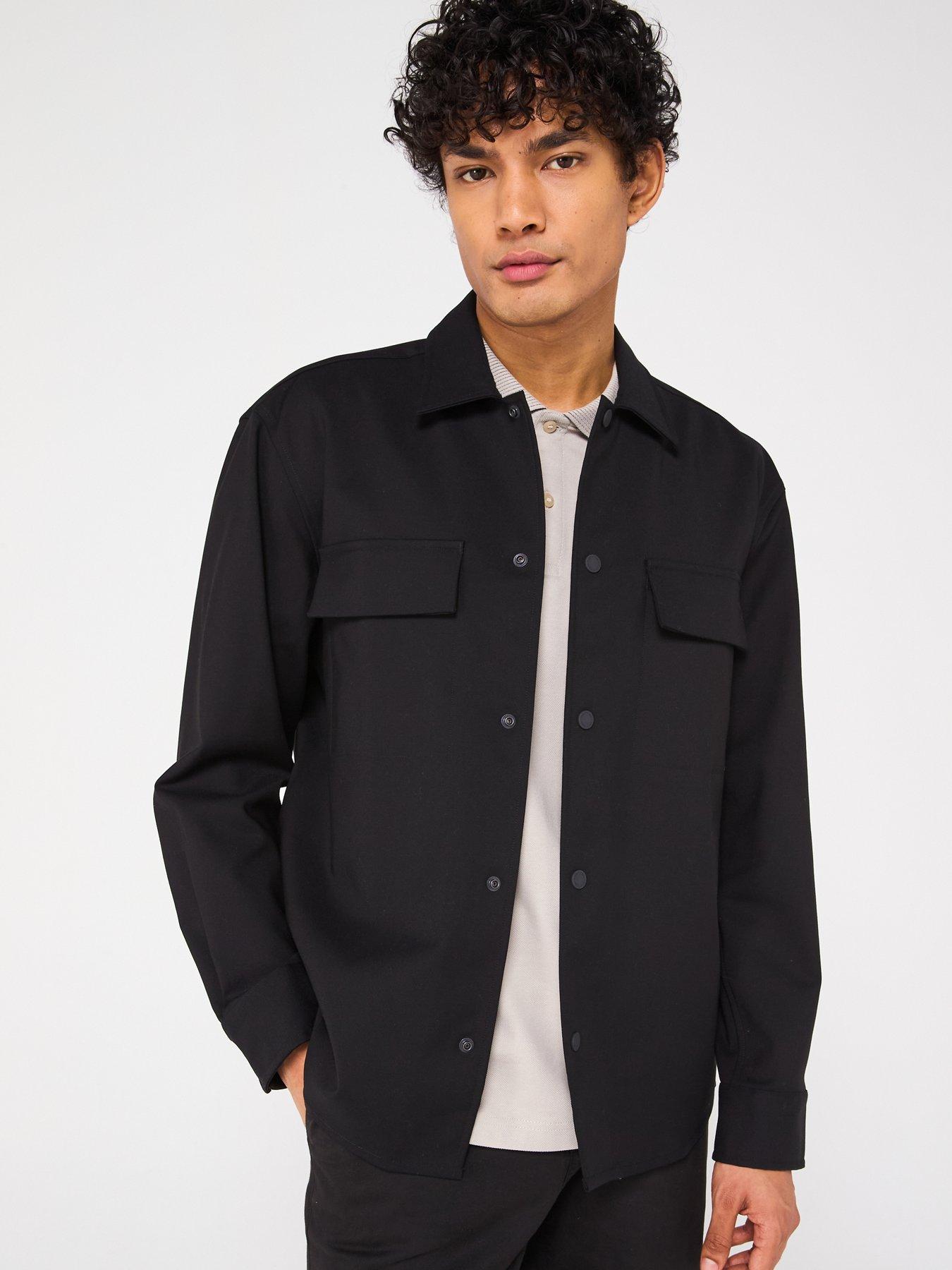 Calvin Klein Double Pocket Overshirt - Black
