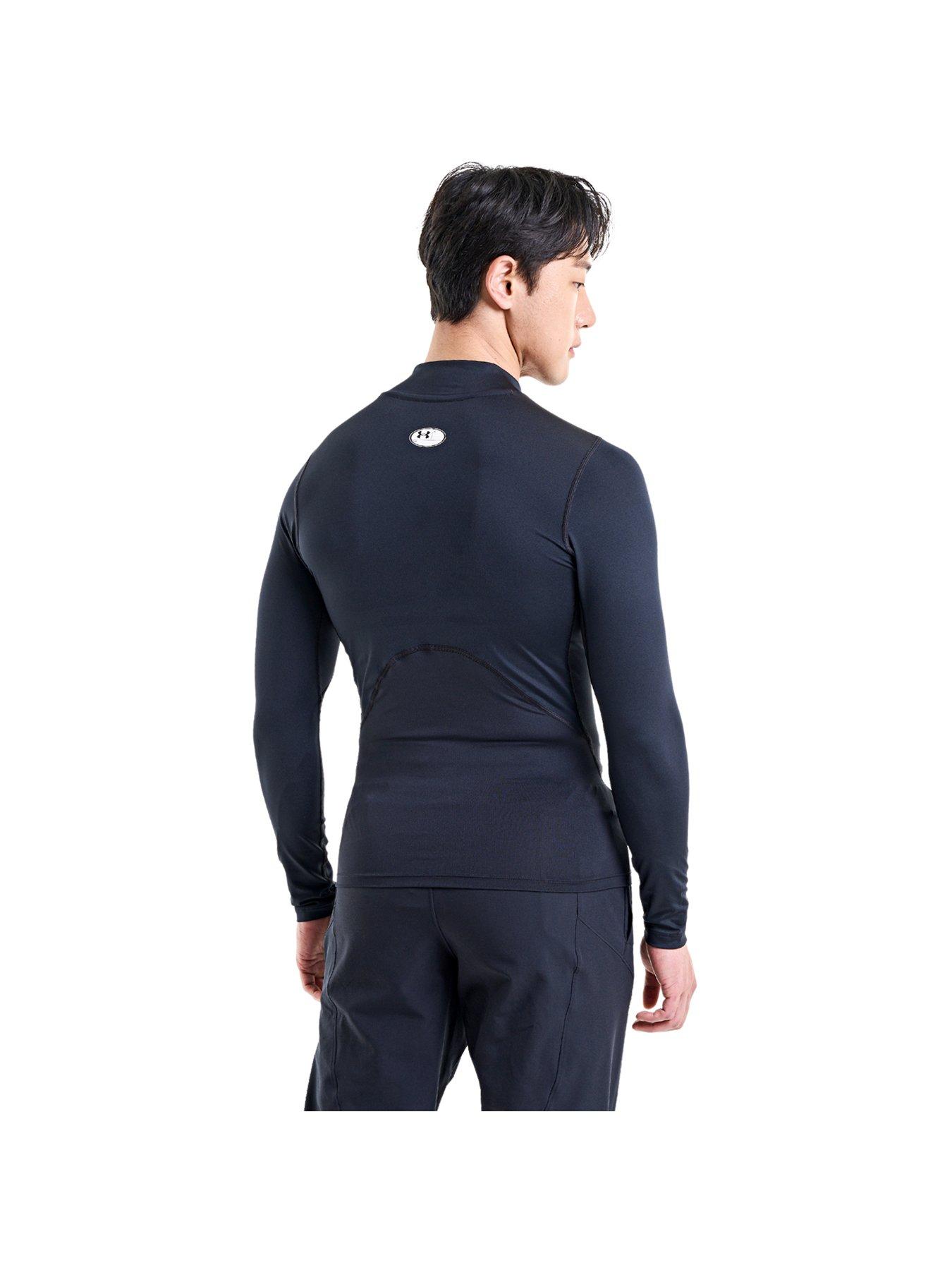 under-armour-mens-training-heatgear-comp-mock-long-sleeve-top-blackstillFront