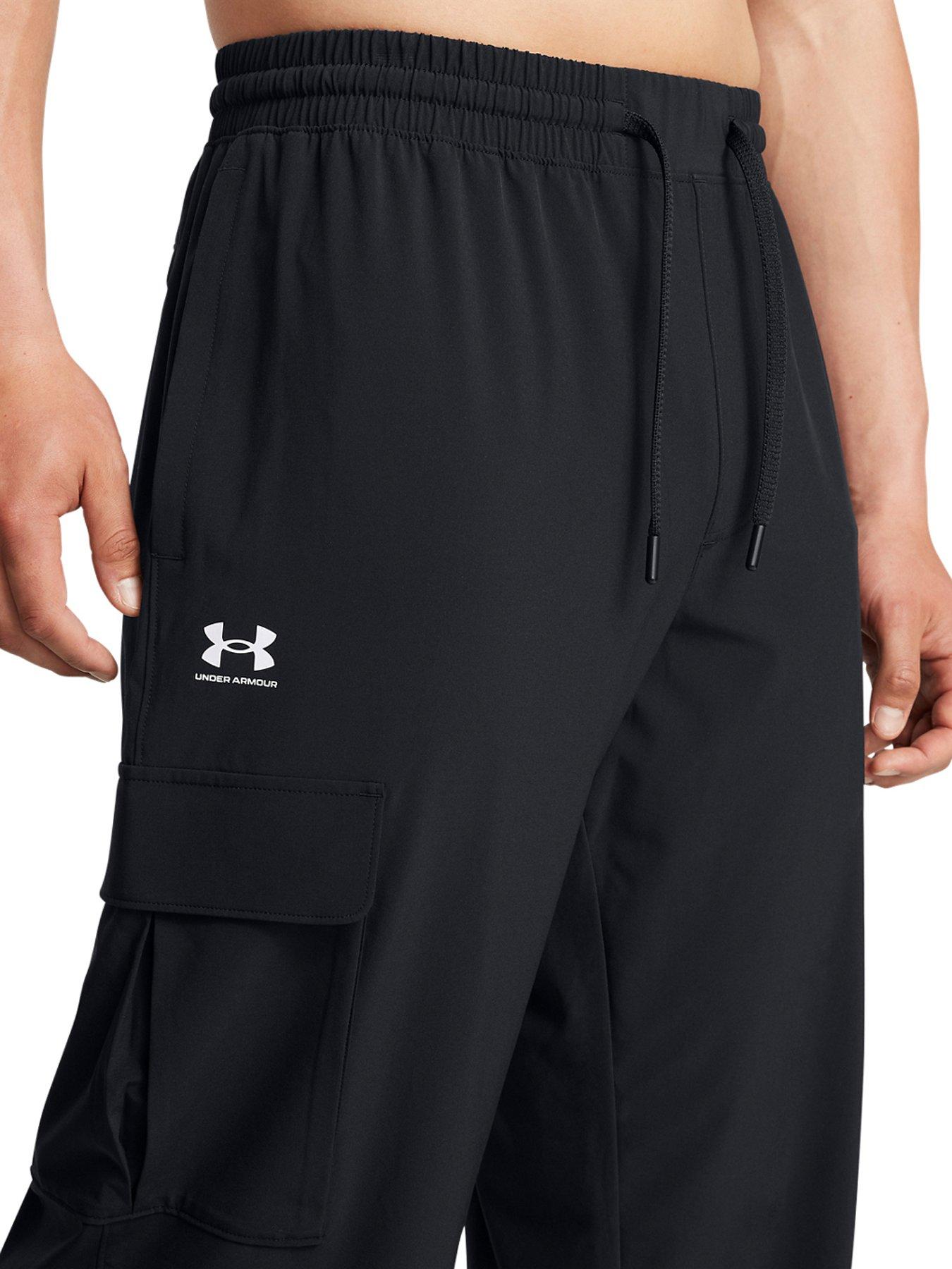 under-armour-mens-training-vibe-woven-cargo-pants-blackoutfit