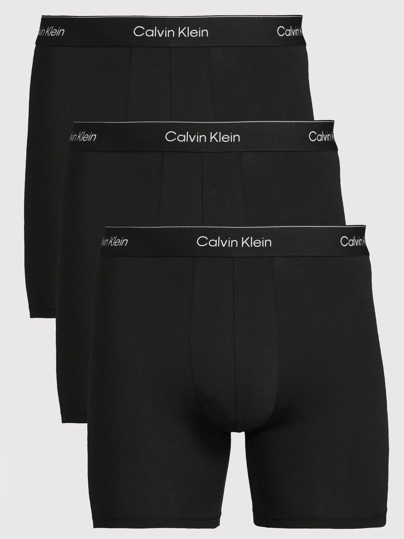 Calvin Klein 3 Pack of Icon Cotton Stretch 3 Pack Boxer Briefs - Black