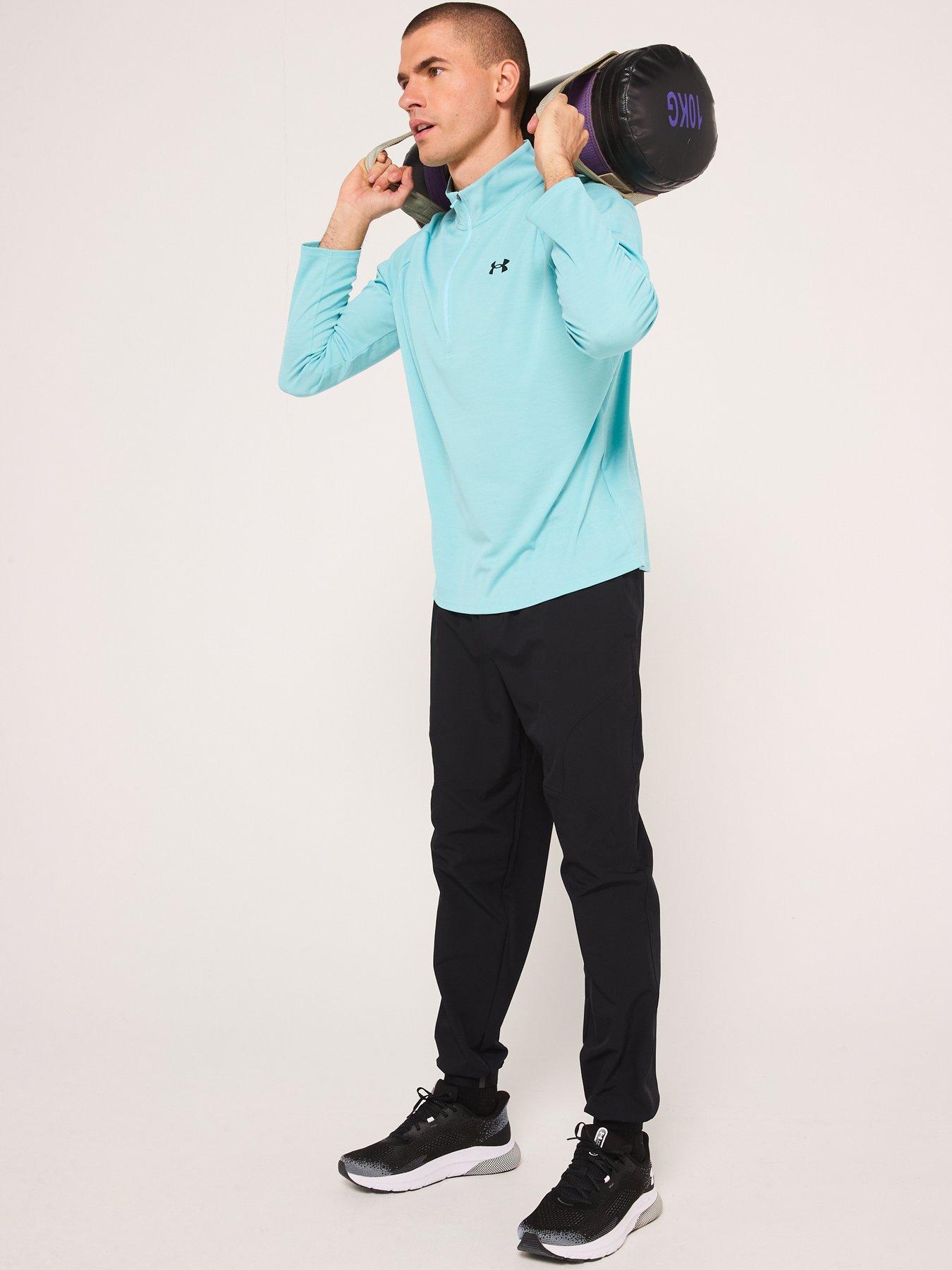 under-armour-mens-training-tech-textured-12-zip-top-blueback