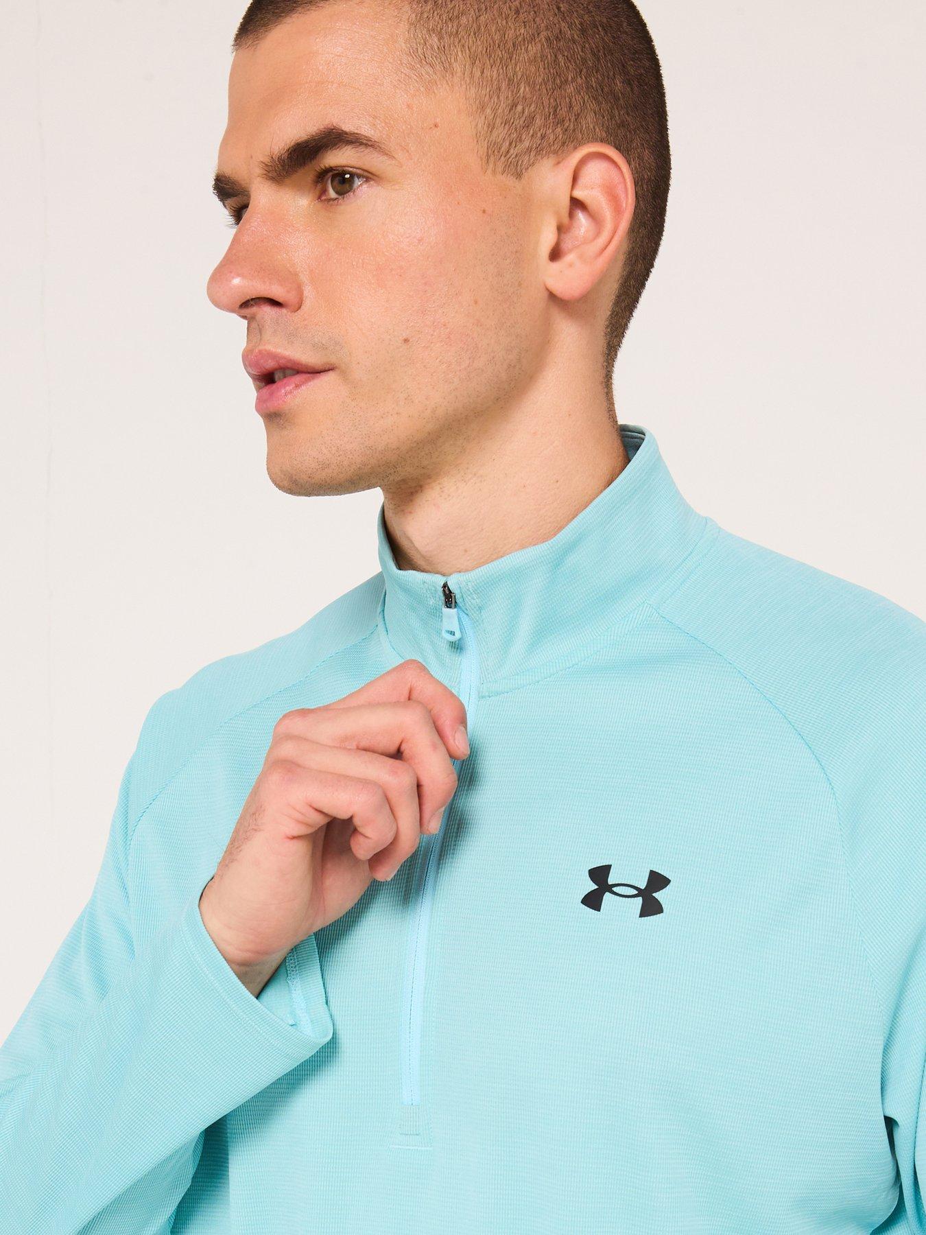 under-armour-mens-training-tech-textured-12-zip-top-bluedetail