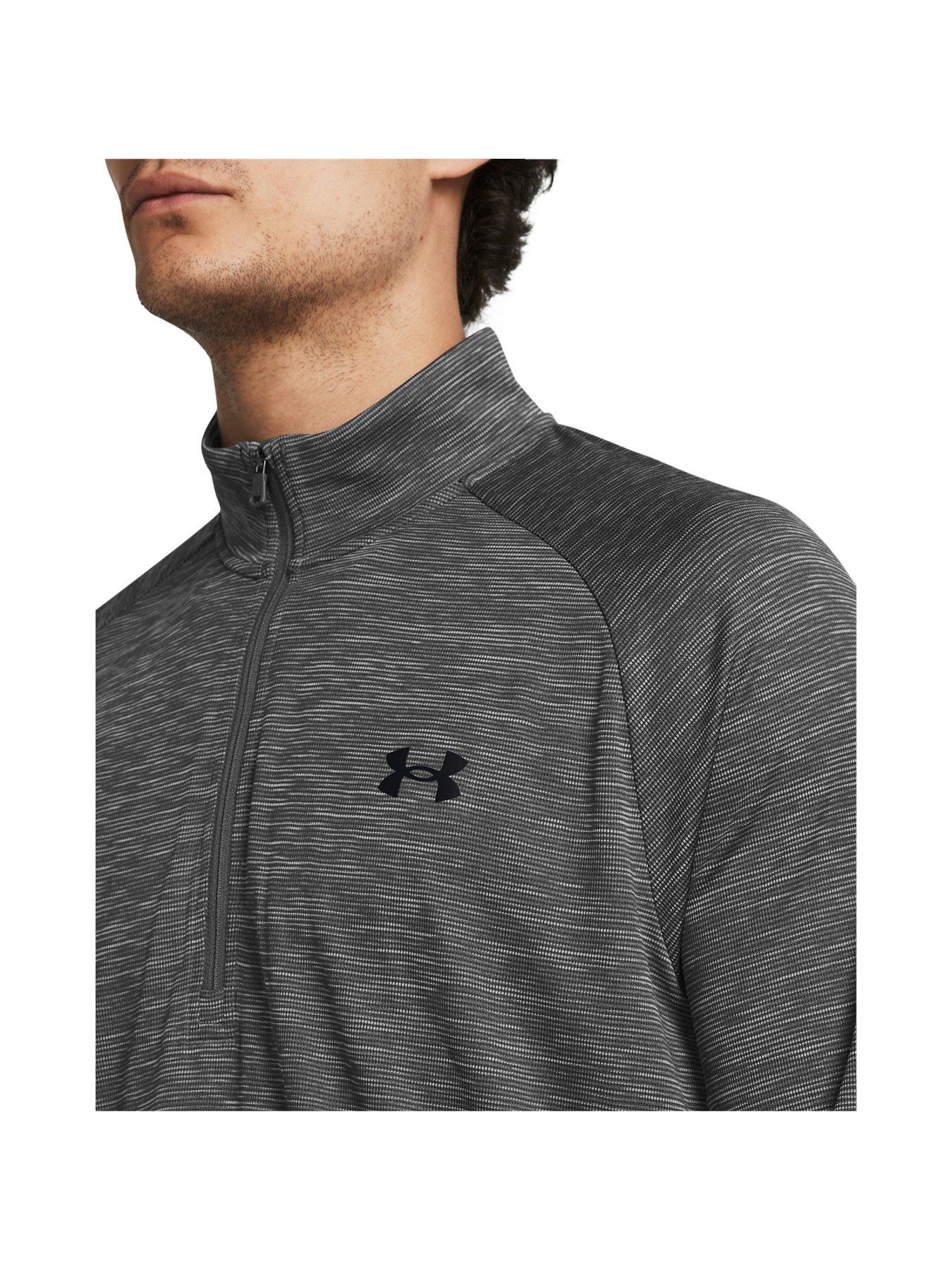 under-armour-mens-training-tech-textured-12-zip-top-greyoutfit