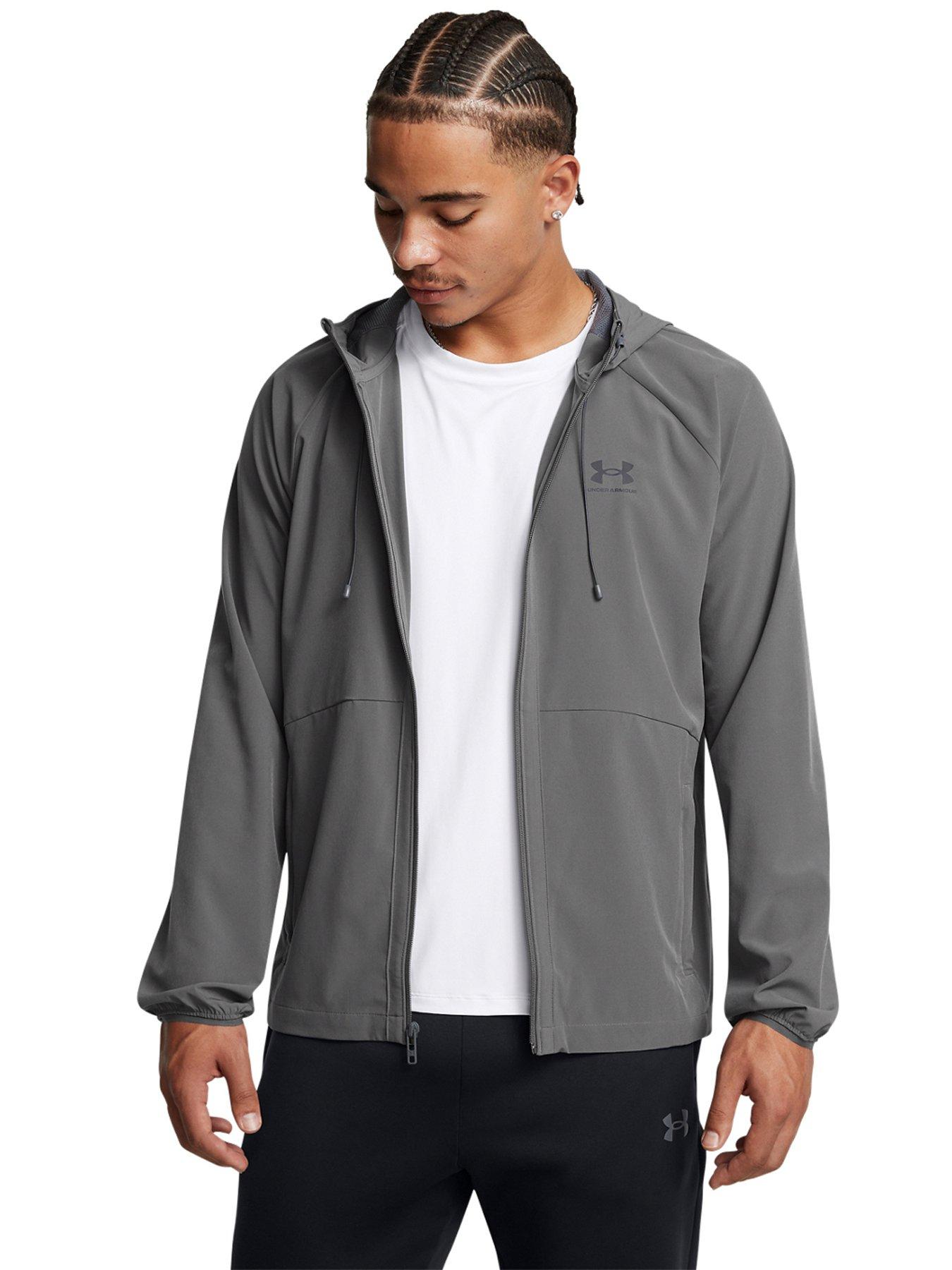 under-armour-mens-training-stretch-woven-windbreaker-grey