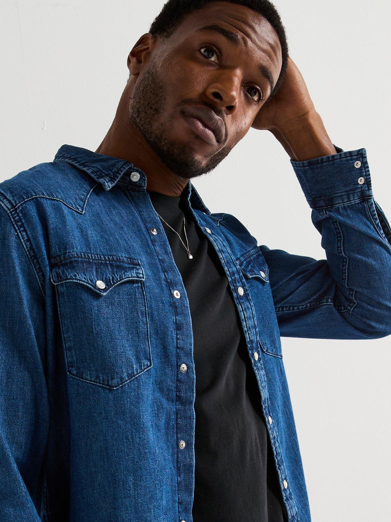 levis-classic-western-standard-dark-indigo-denim-shirtdetail