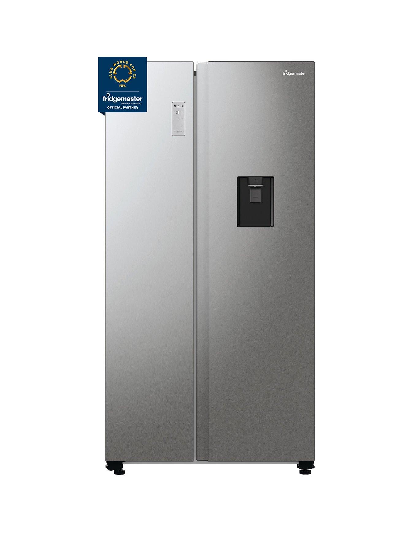 fridgemaster-ms91547dfenbsptotal-no-frost-american-fridge-freezer-with-non-plumbed-water-dispenser-silver-e-ratedfront