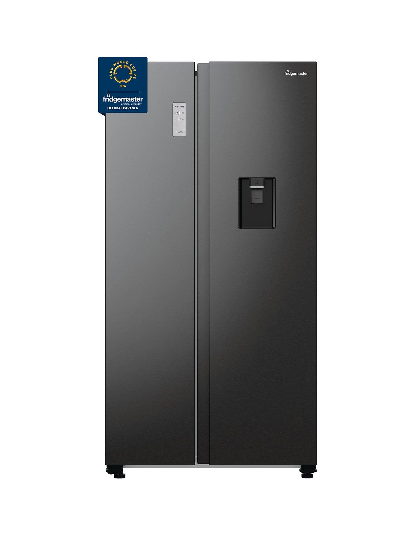 undefined MS91547BFE Total No Frost American Fridge Freezer with Non-Plumbed Water Dispenser - Black - E Rated