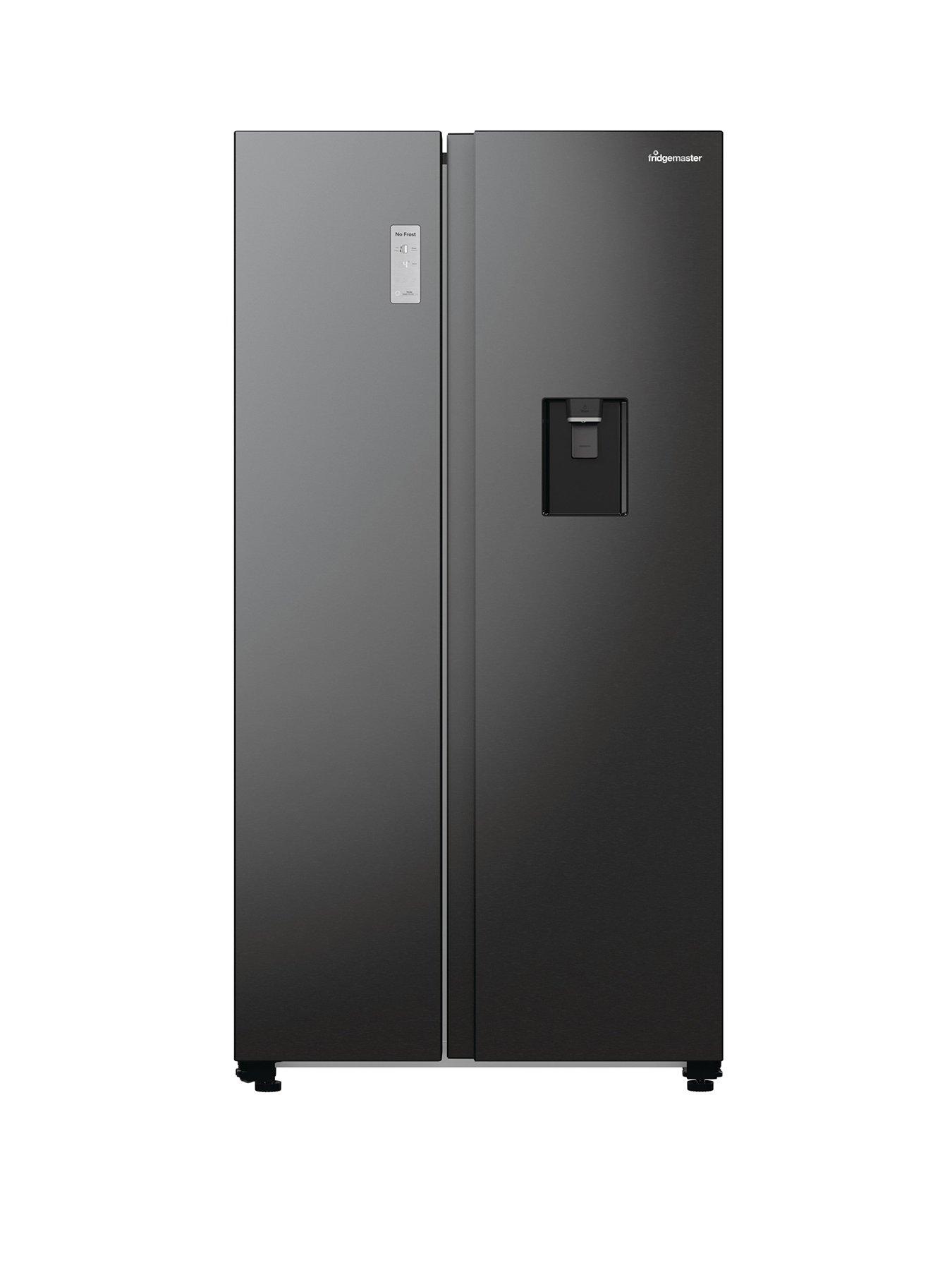 Image 1 of 7 of Fridgemaster MS91547BFE&nbsp;Total No Frost American Fridge Freezer with Non-Plumbed Water Dispenser - Black - E Rated