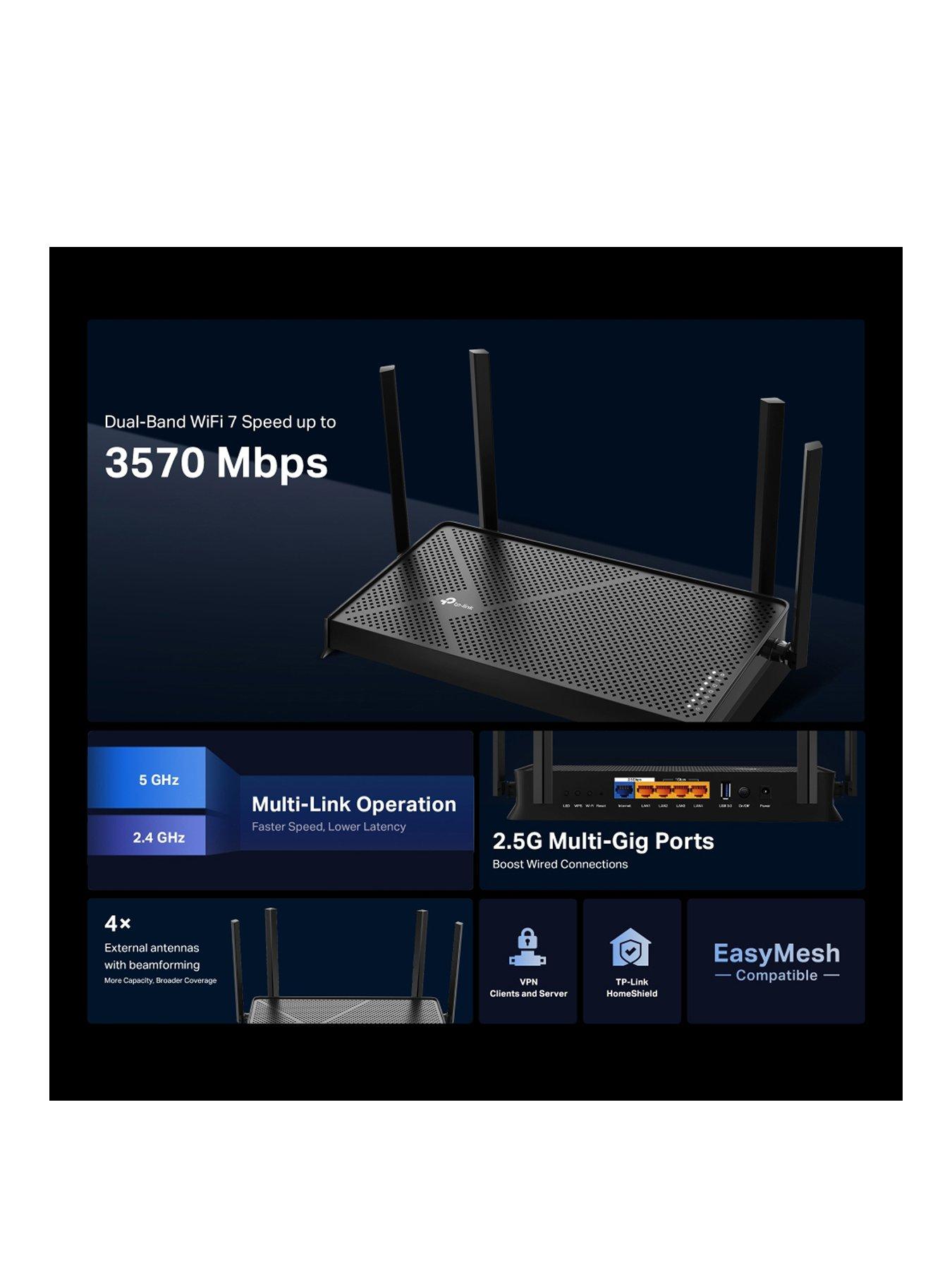 Image 2 of 8 of TP Link Archer BE230 Wi-Fi 7 Router