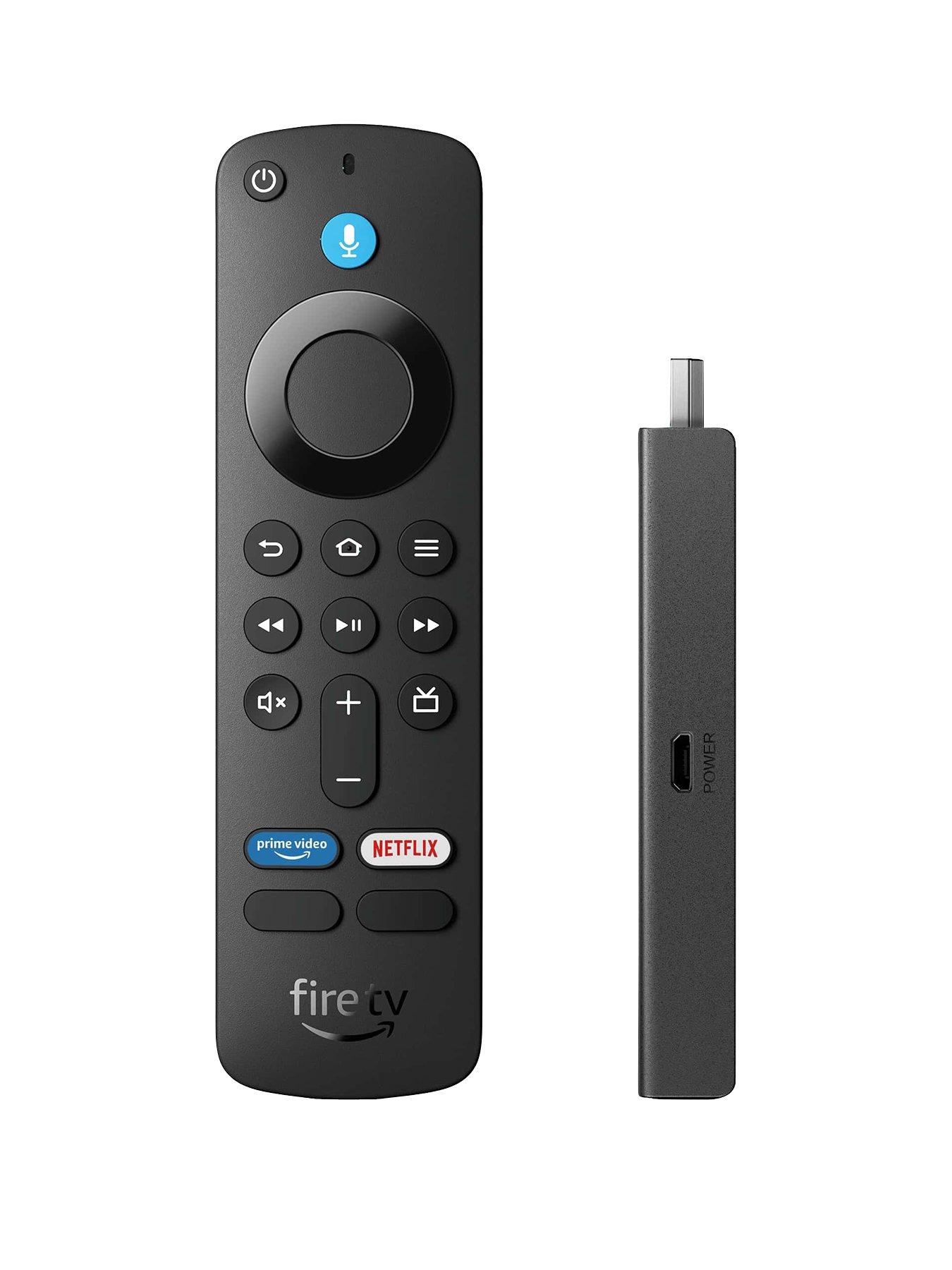 Image 1 of 3 of Amazon Amazon Fire TV Stick HD (Newest gen), TV Guide with Live TV, Alexa Voice Remote, smart home controls, HD streaming