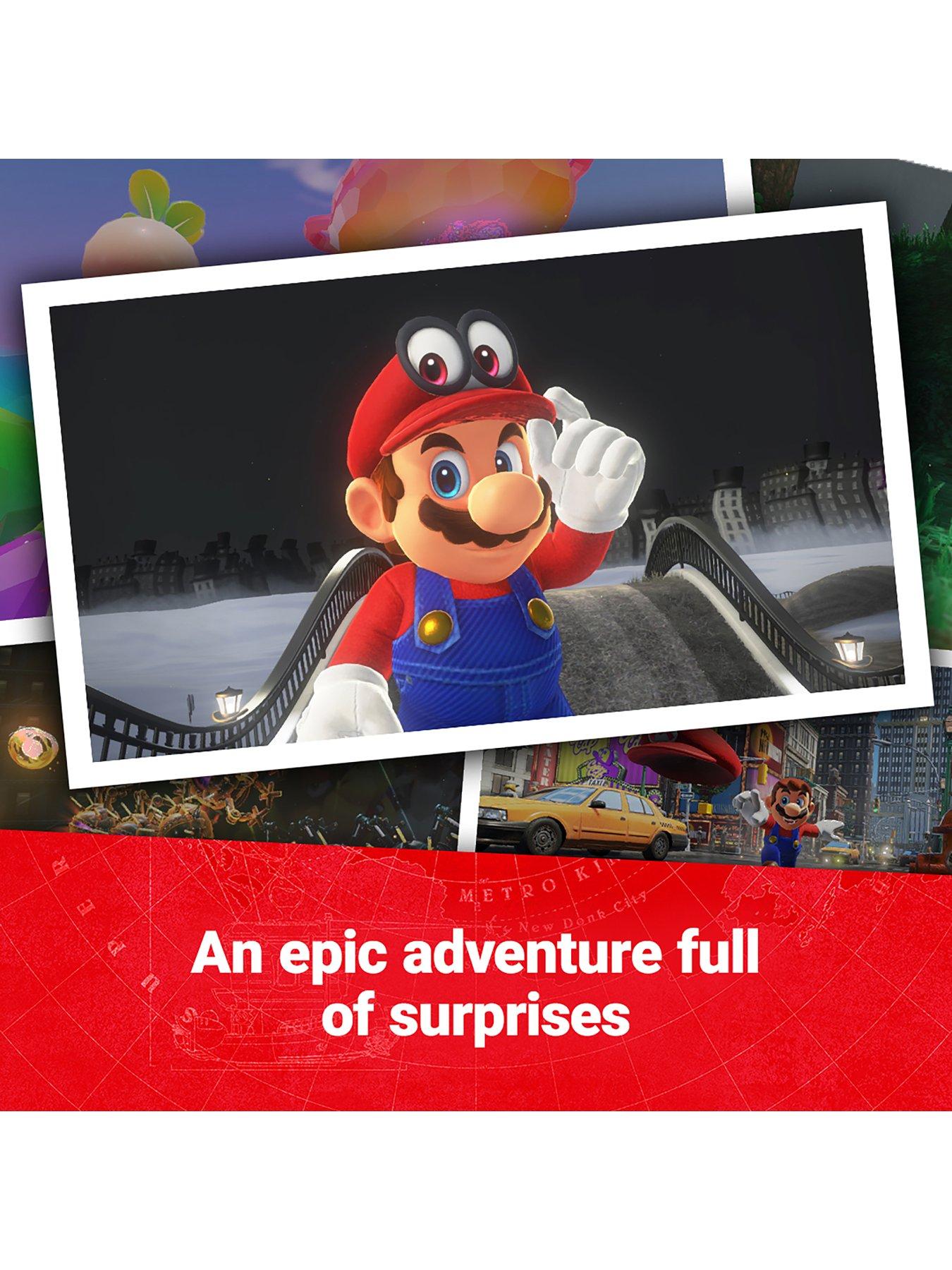Image 2 of 6 of Nintendo Switch OLED Nintendo Switch HW (OLED Model) White & SUPER MARIO ODYSSEY            & VR Switch headset V2