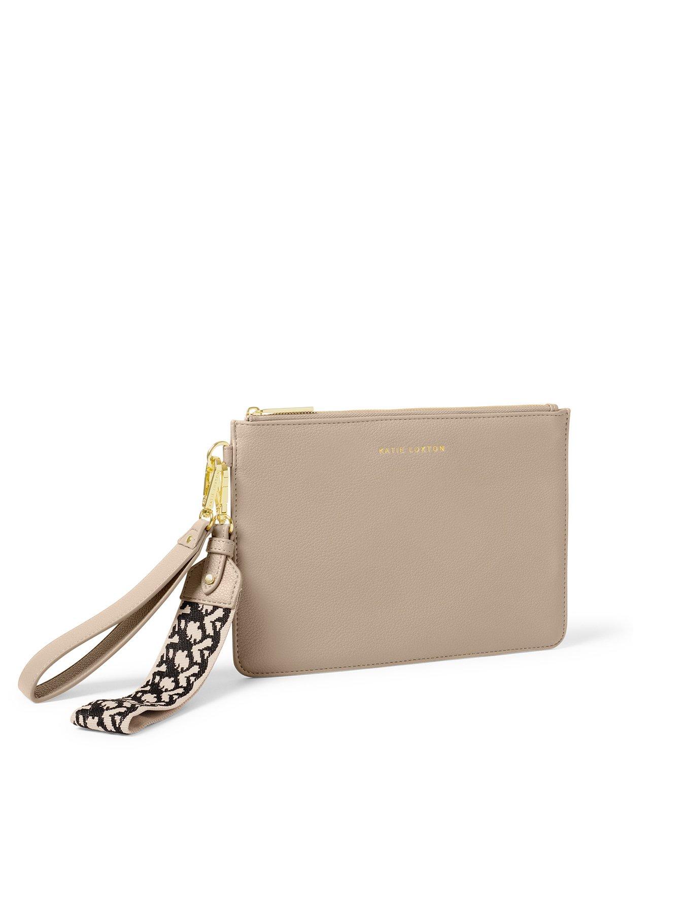 katie-loxton-hallie-wristlet-pouch-light-taupestillFront