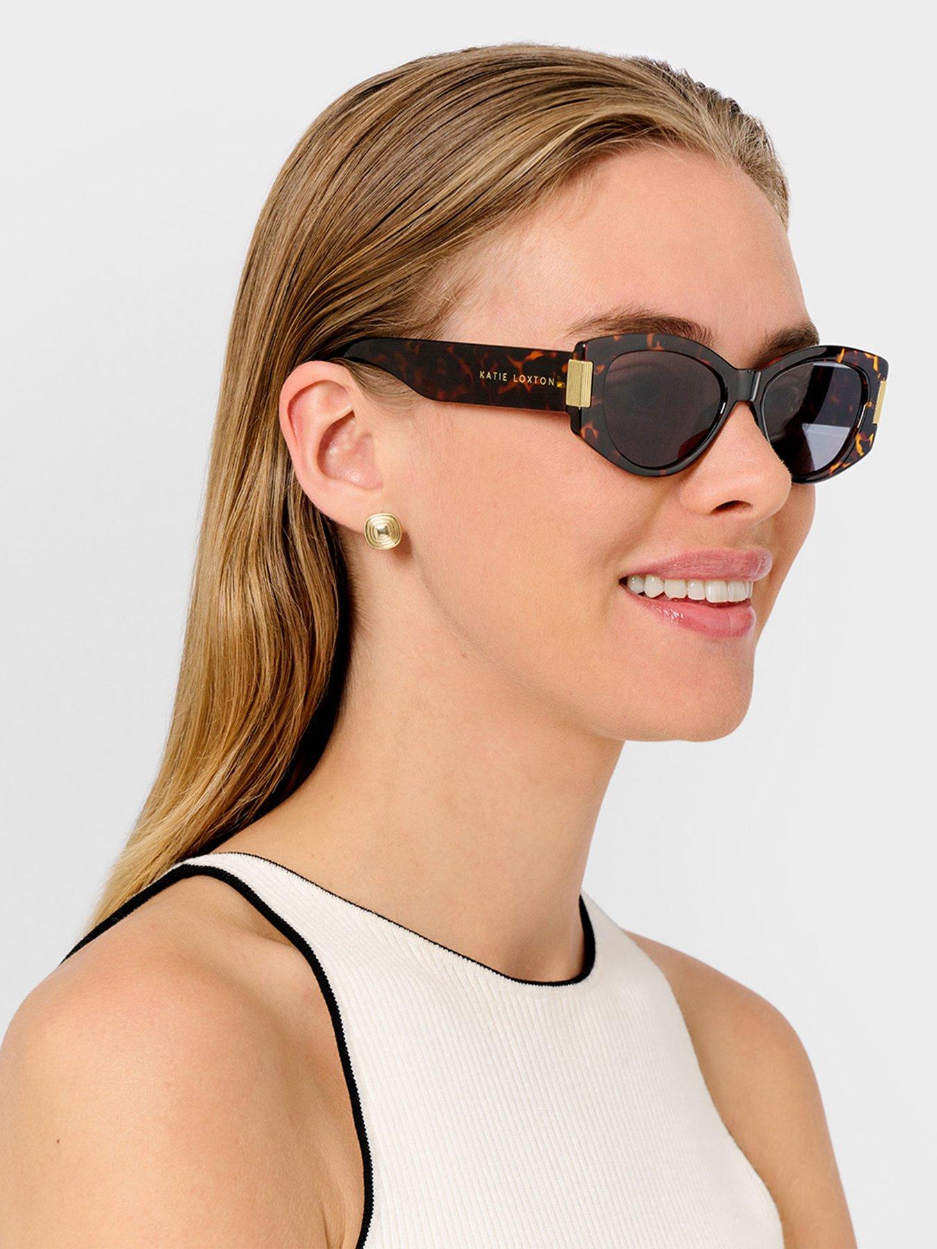 Image 1 of 6 of Katie Loxton Rimini Sunglasses - Dark Tortoiseshell