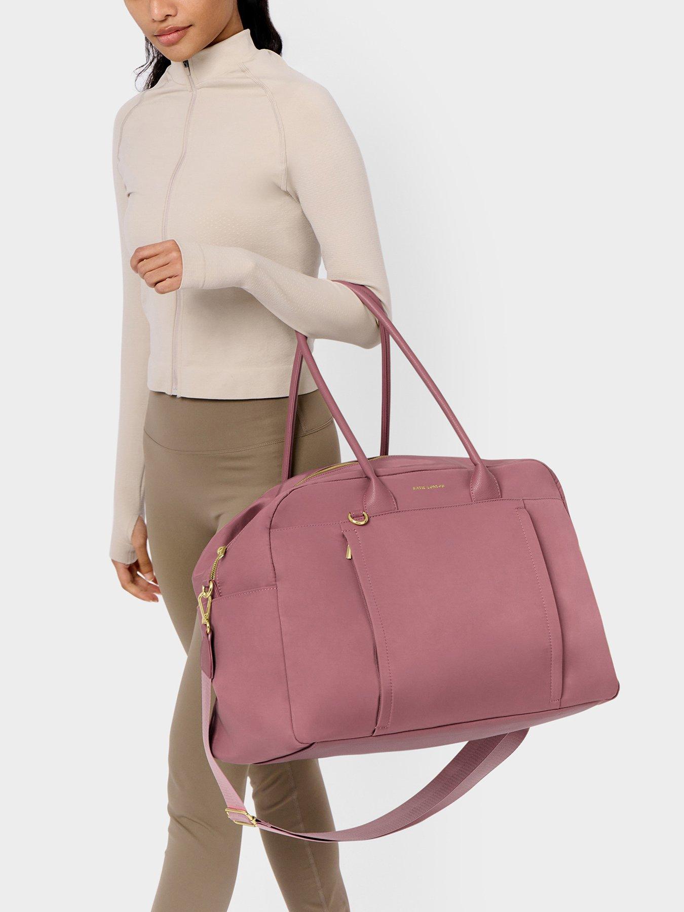 Image 2 of 7 of Katie Loxton Nylon-lux Everyday Holdall In Deep Rose