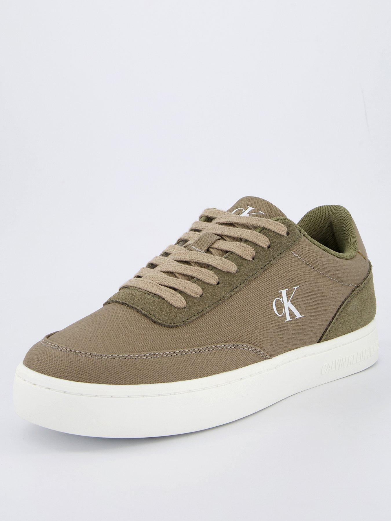 Image 2 of 7 of Calvin Klein Classic Cupsole Canvas Trainers - Brown